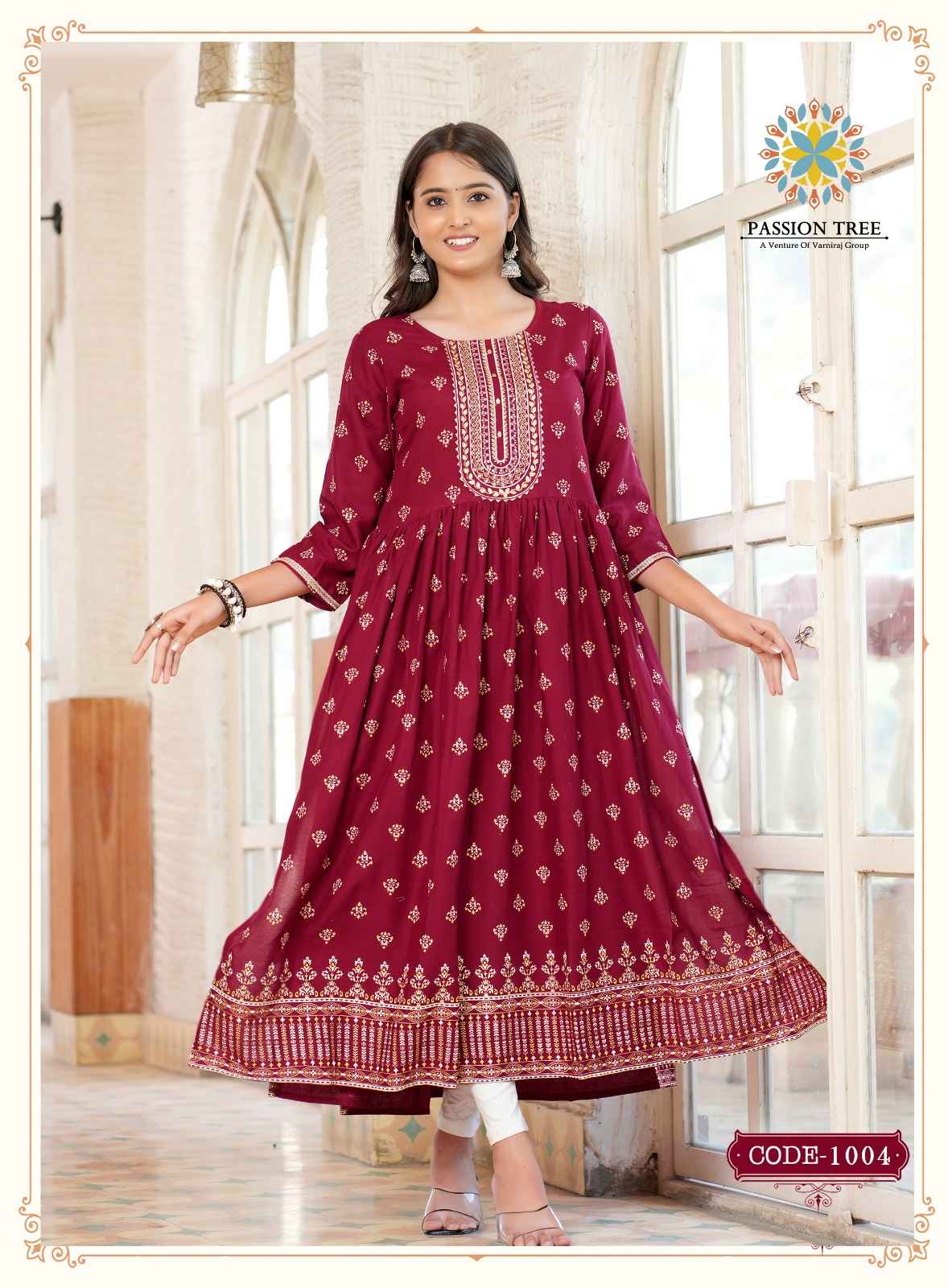 Passion Tree Fashion Bella Vol 1 Rayon Kurti 8 pcs Catalogue