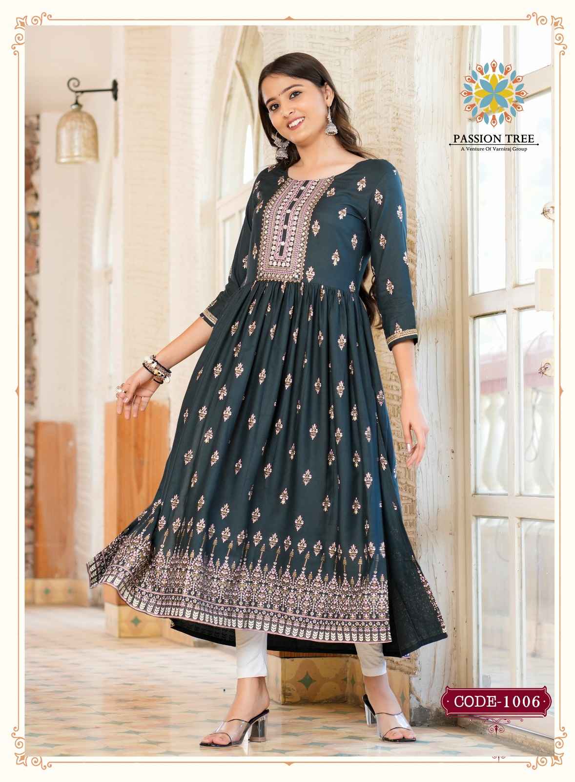 Passion Tree Fashion Bella Vol 1 Rayon Kurti 8 pcs Catalogue