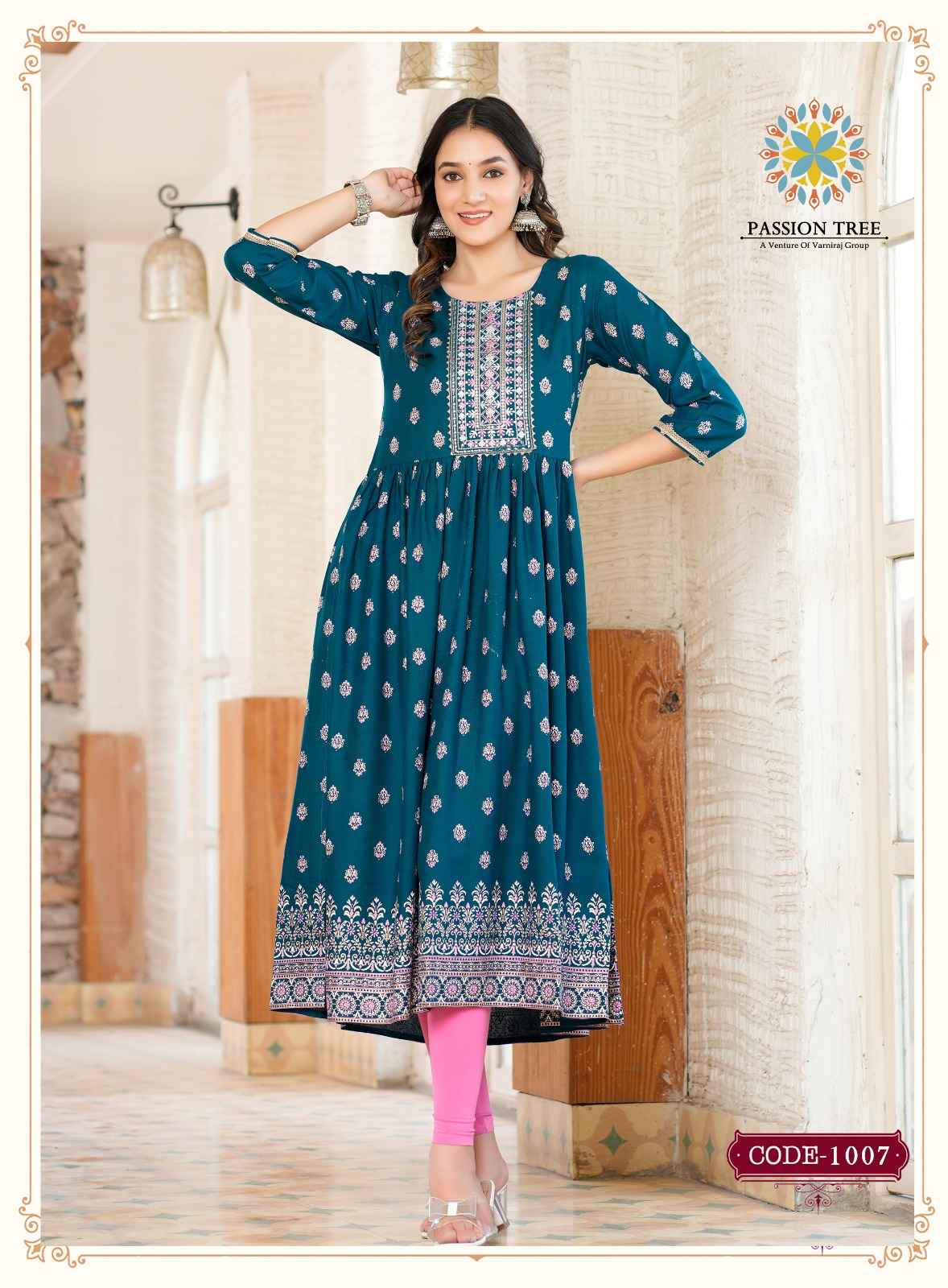 Passion Tree Fashion Bella Vol 1 Rayon Kurti 8 pcs Catalogue