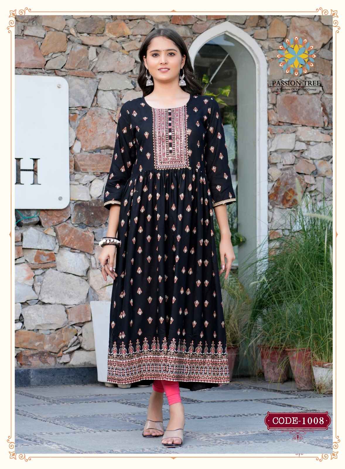 Passion Tree Fashion Bella Vol 1 Rayon Kurti 8 pcs Catalogue