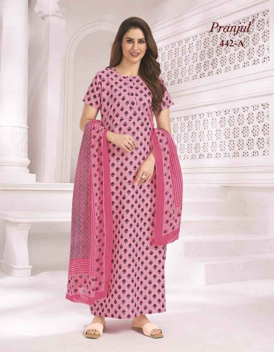 Pranjul Pratishtha Cotton Nighties With Dupatta 24 pcs Catalogue