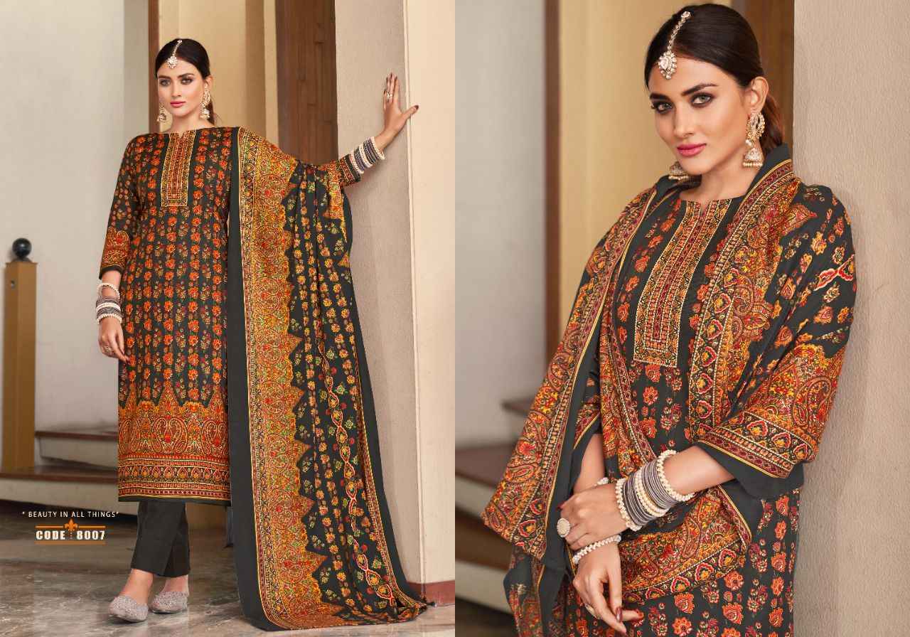 Radha Fab Kashmir Ki Kali Vol 8 Pashmina Dress Material 10 pcs Catalogue