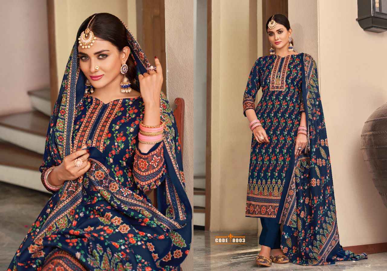 Radha Fab Kashmir Ki Kali Vol 8 Pashmina Dress Material 10 pcs Catalogue