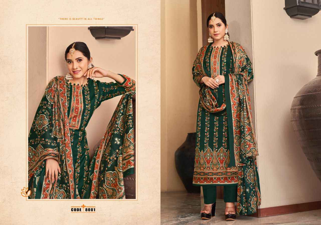 Radha Fab Kashmir Ki Kali Vol 8 Pashmina Dress Material 10 pcs Catalogue