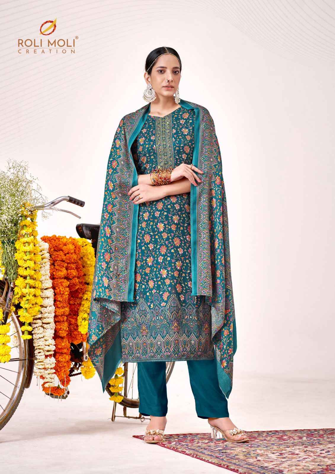 Roli Moli Creation Gulika Pashmina Dress Material 8 pcs Catalogue