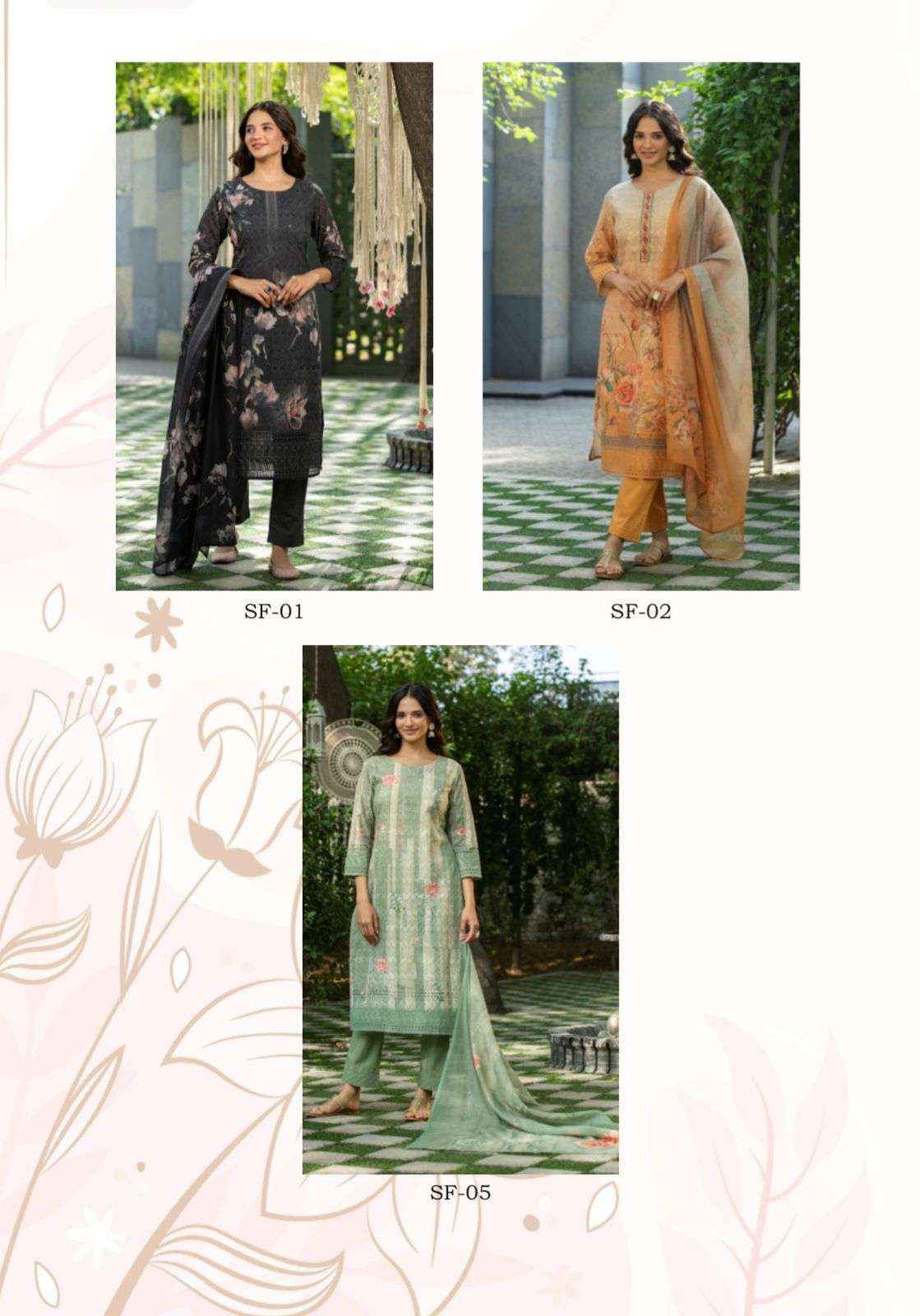 S4U Schiffli Cotton Kurti Combo 5 pcs Catalogue