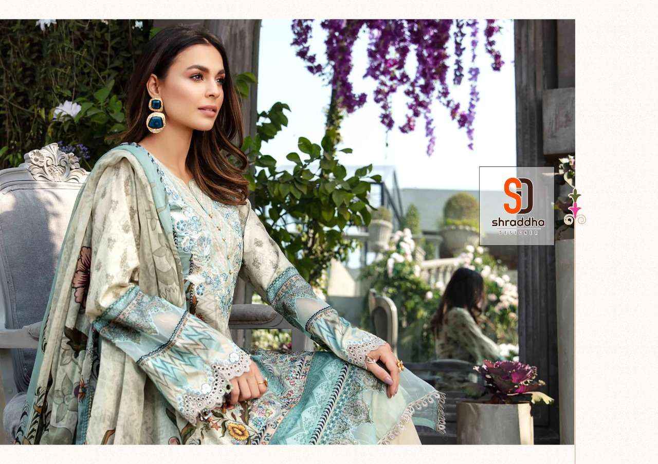 Shraddha Designer Vintage Vol 9 Lawn Cotton Dress Material 4 pcs Catalogue