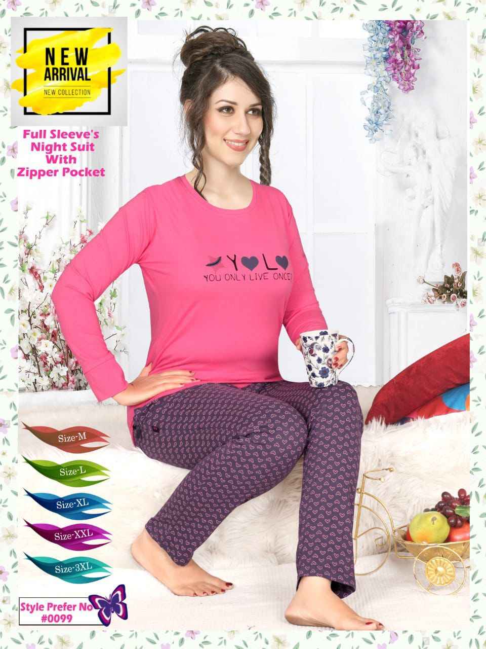 Summer Special Vol AT 99 Cotton Night Suit 6 pcs Catalogue