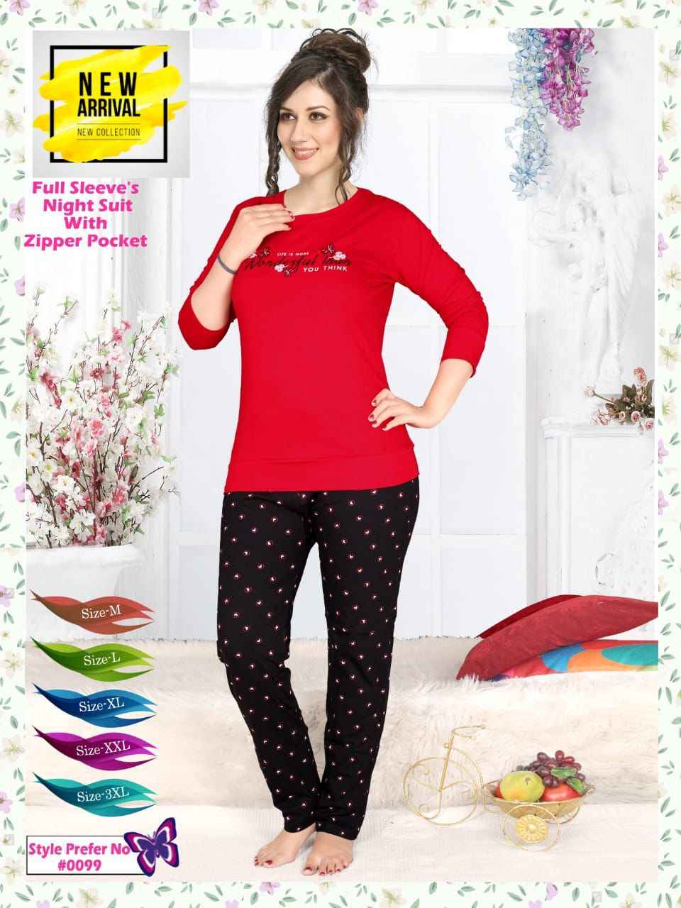 Summer Special Vol AT 99 Cotton Night Suit 6 pcs Catalogue