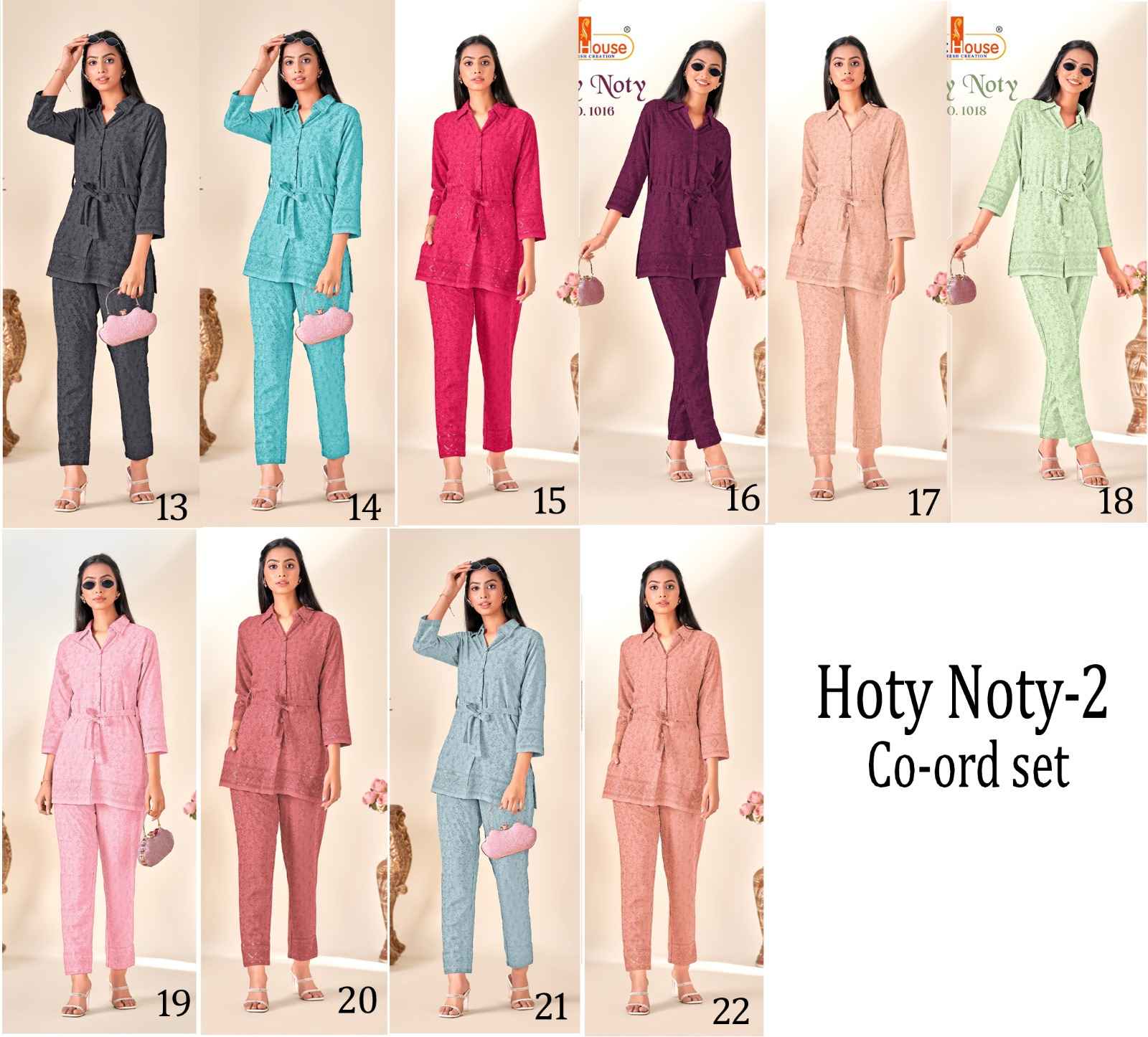 Tunic House Hoty Noty Vol 2 Rayon Cord Set 4 pcs Catalogue