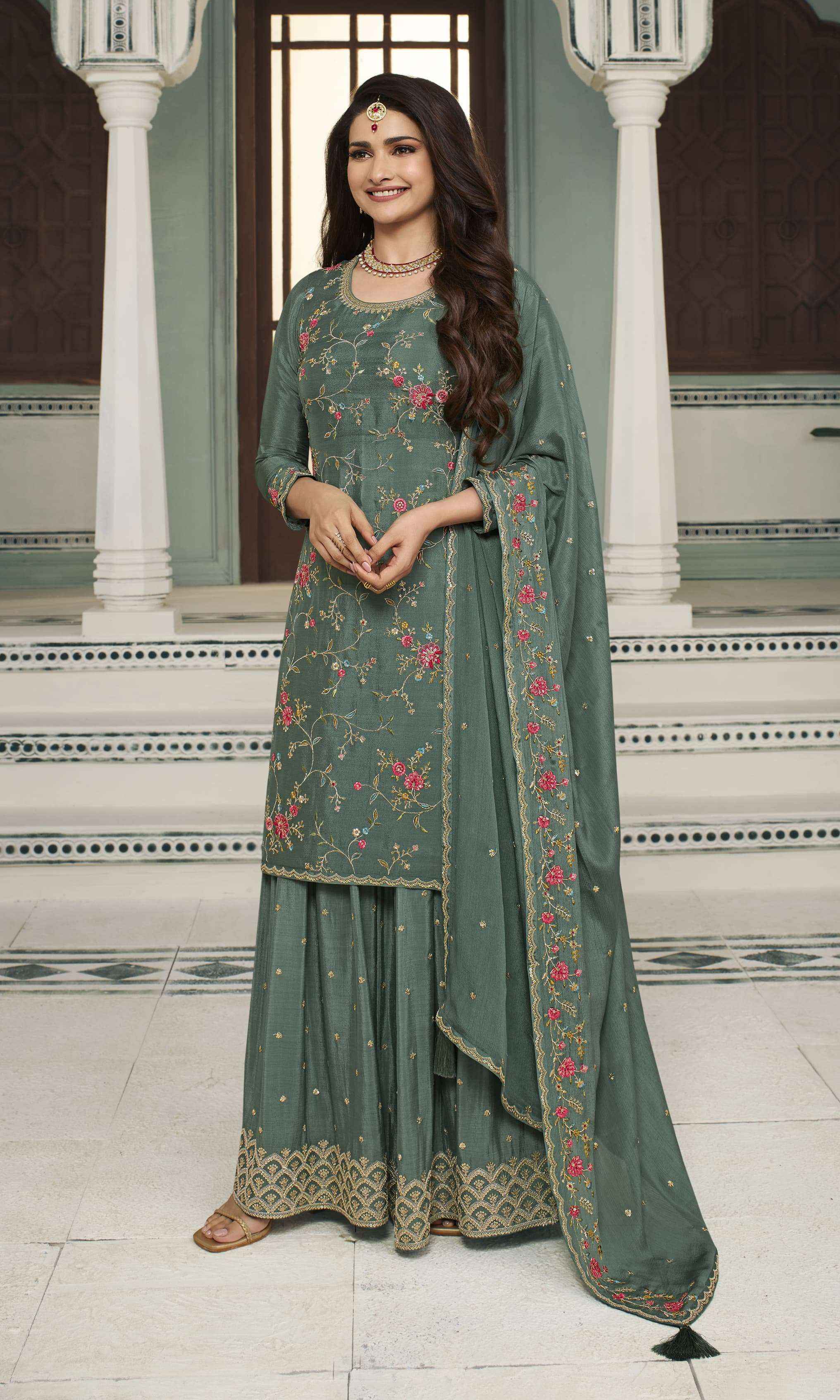 Vinay Fashion Kuleesh Avanti Chinon Dress Material Wholesale