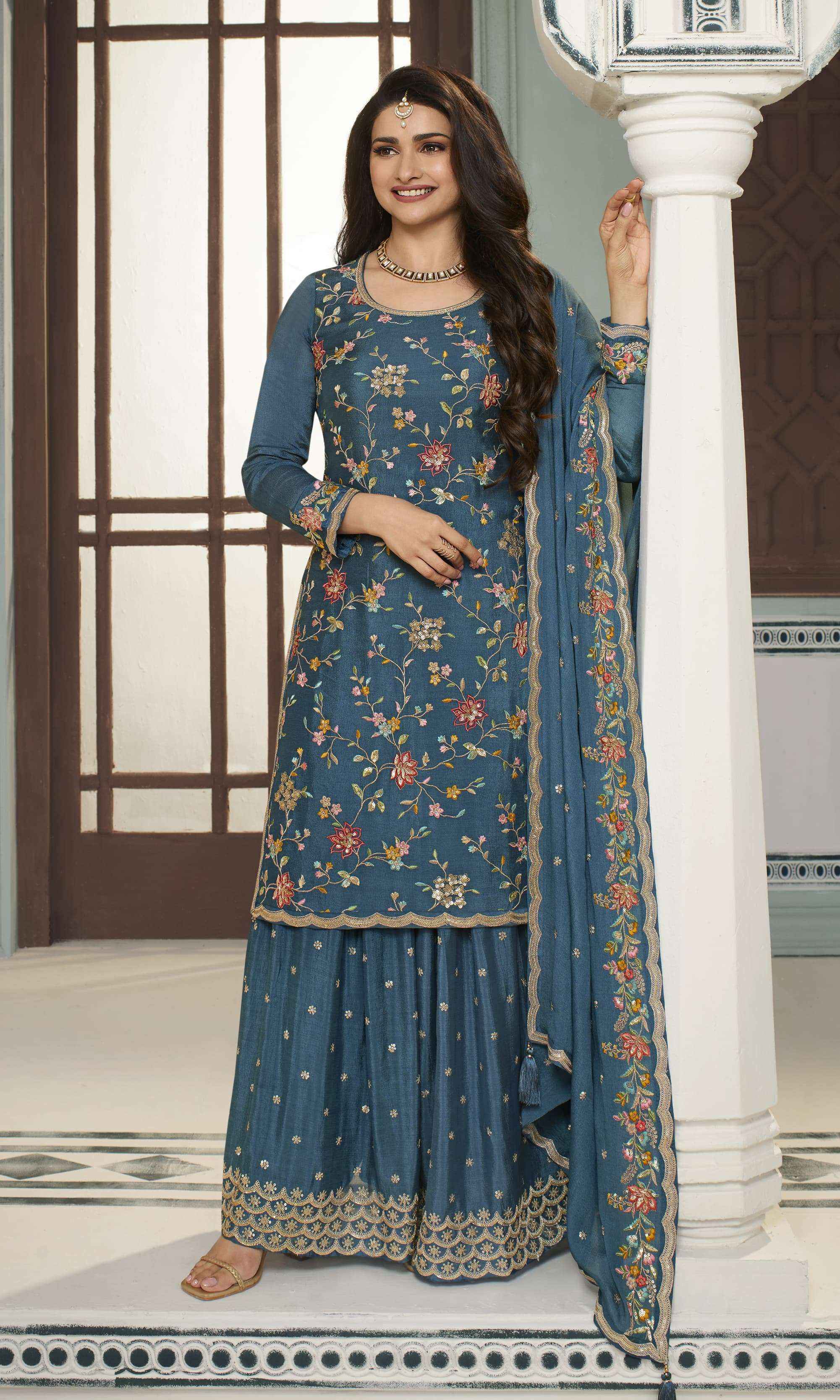 Vinay Fashion Kuleesh Avanti Chinon Dress Material 6 pcs Catalogue