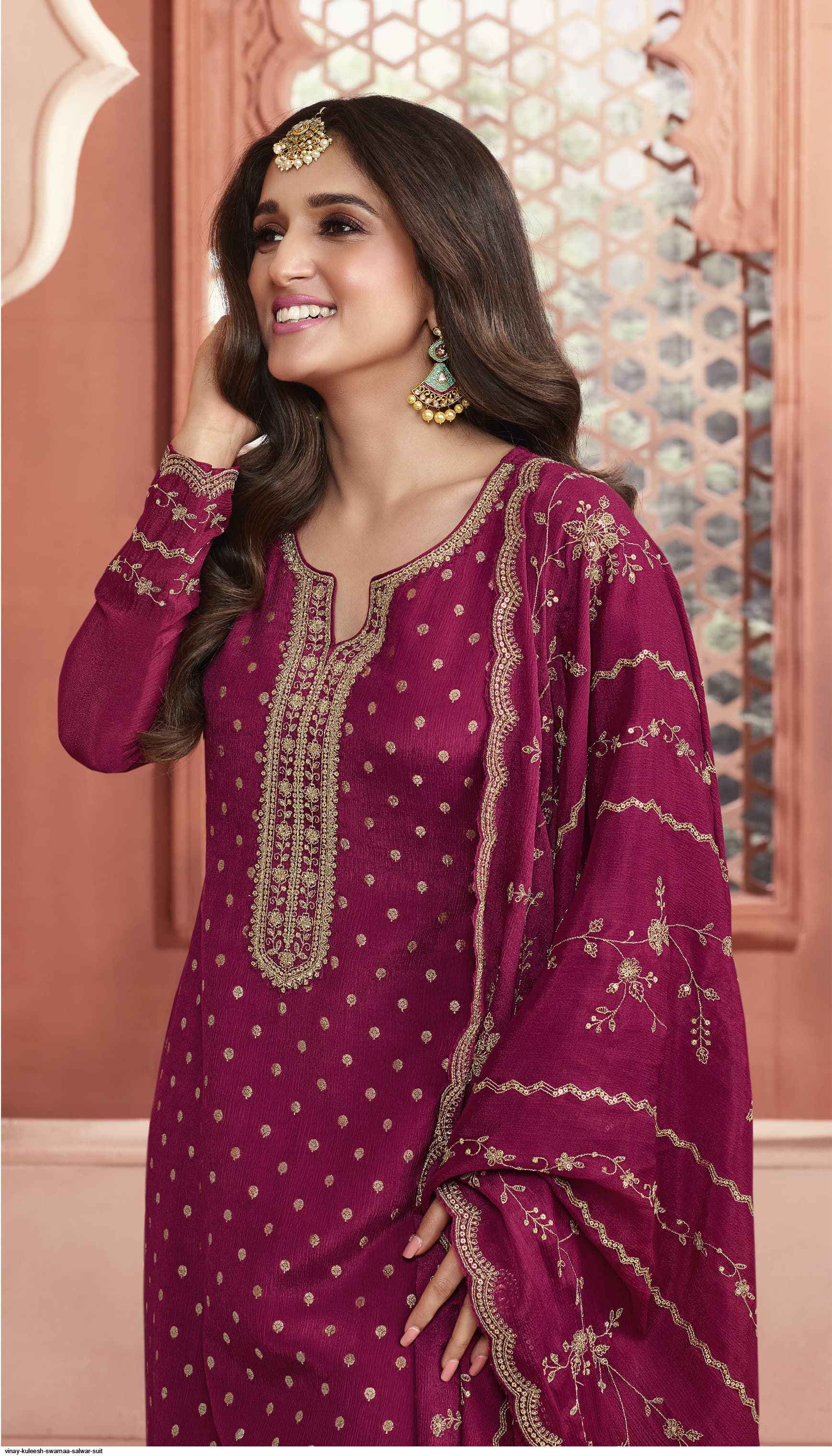 Vinay Kuleesh Swarnaa Rayon Slub Dress Material 6 pcs Catalogue