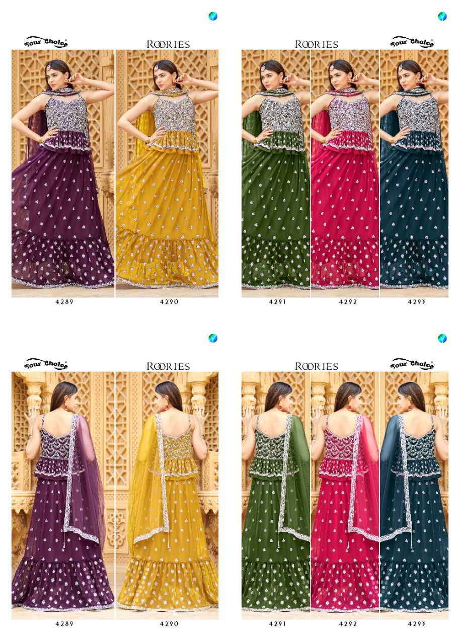 Your Choice Rookies Readymade Georgette Dress 5 pcs Catalogue