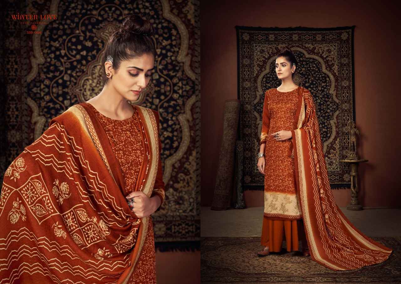 Zulfat Winter Love Pashmina Dress Material 10 pcs Catalogue