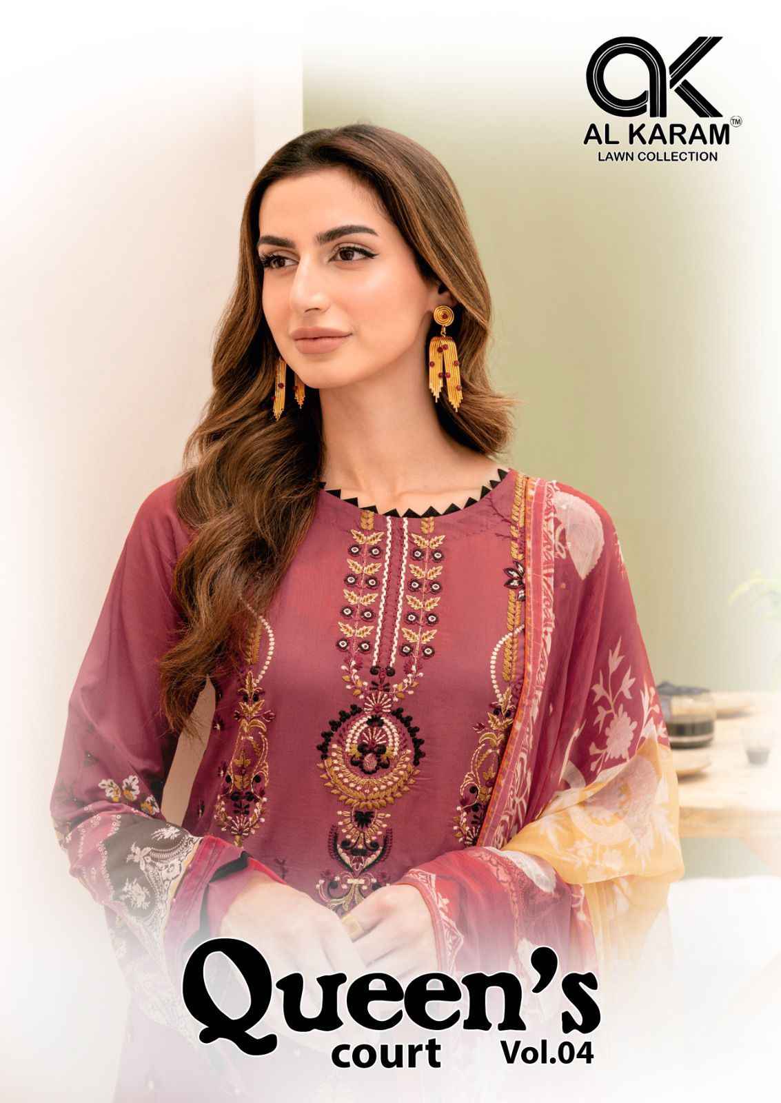 AL Karam Queens Court Vol 4 Cotton Dress Material 6 pcs Catalogue