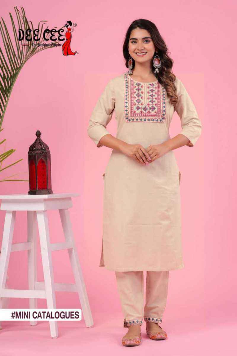 Dee Cee Miss India Readymade Cotton Dress 4 pcs Catalogue