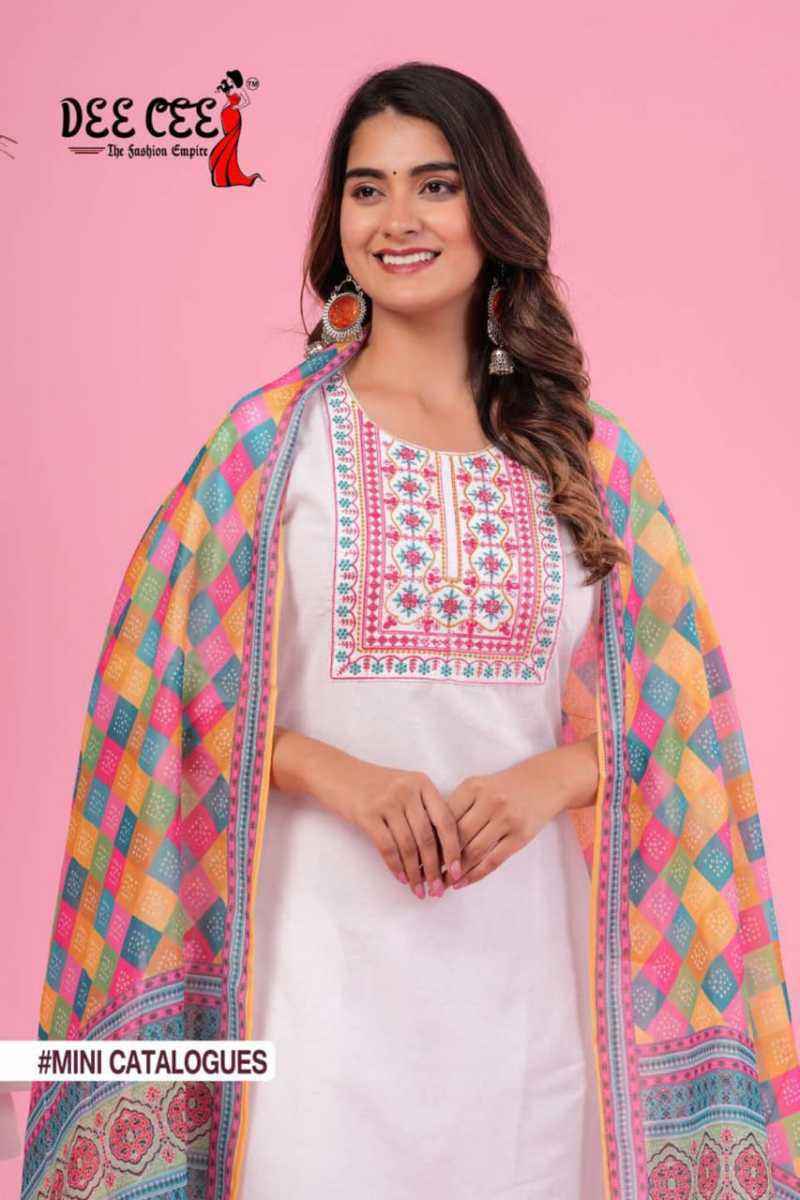 Dee Cee Miss India Readymade Cotton Dress 4 pcs Catalogue