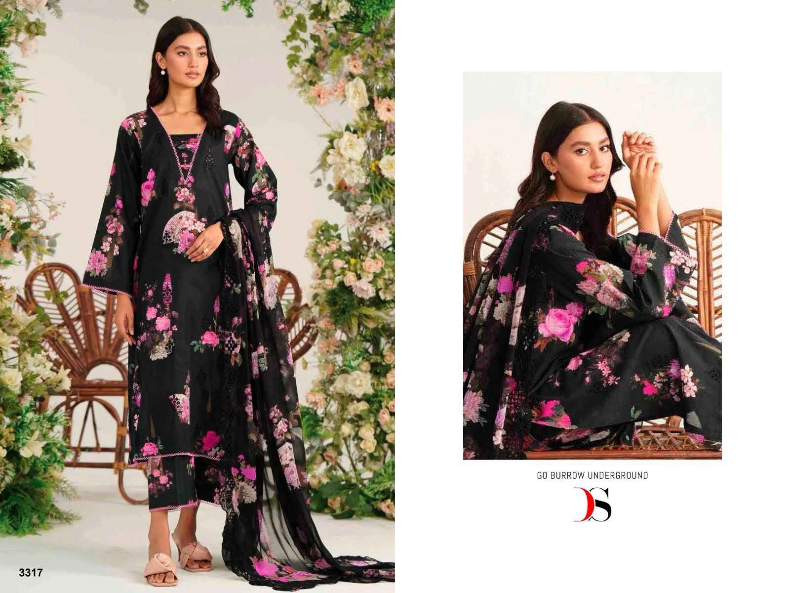 Deepsy Charizma Range Bahar Cotton Dress Material Wholesale Suits Trader