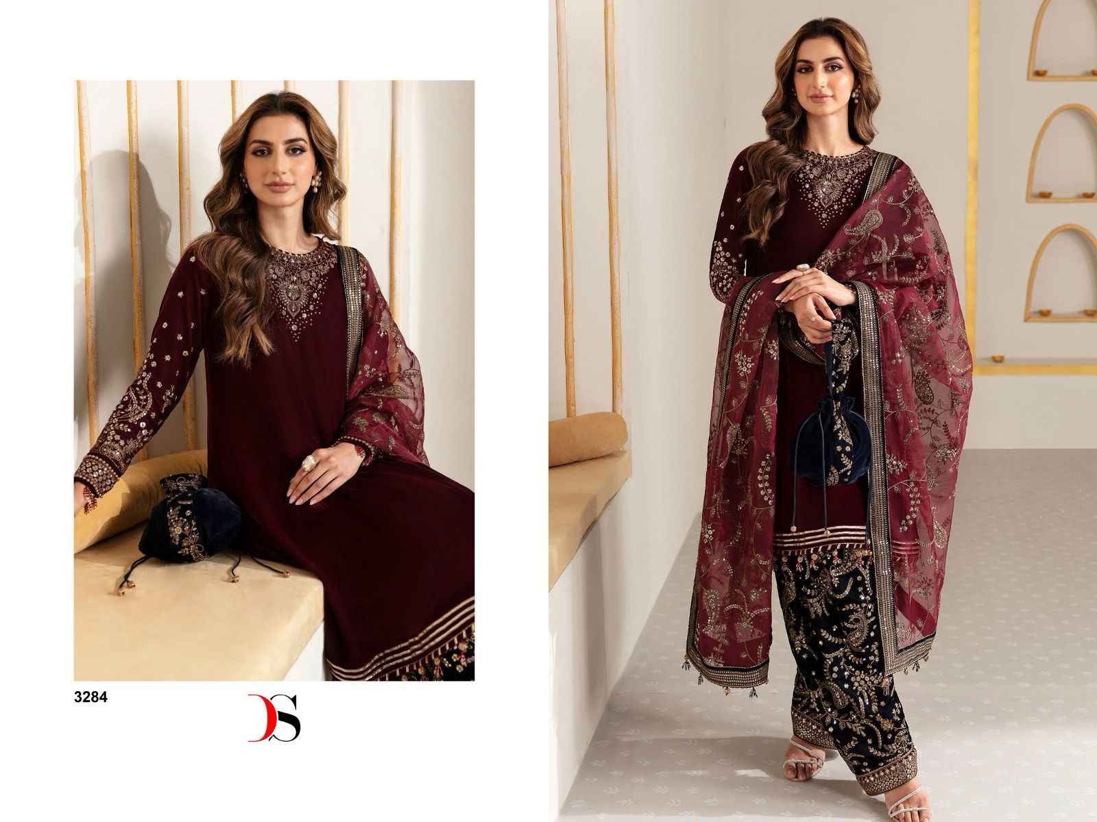 Maria b velvet dresses 2025