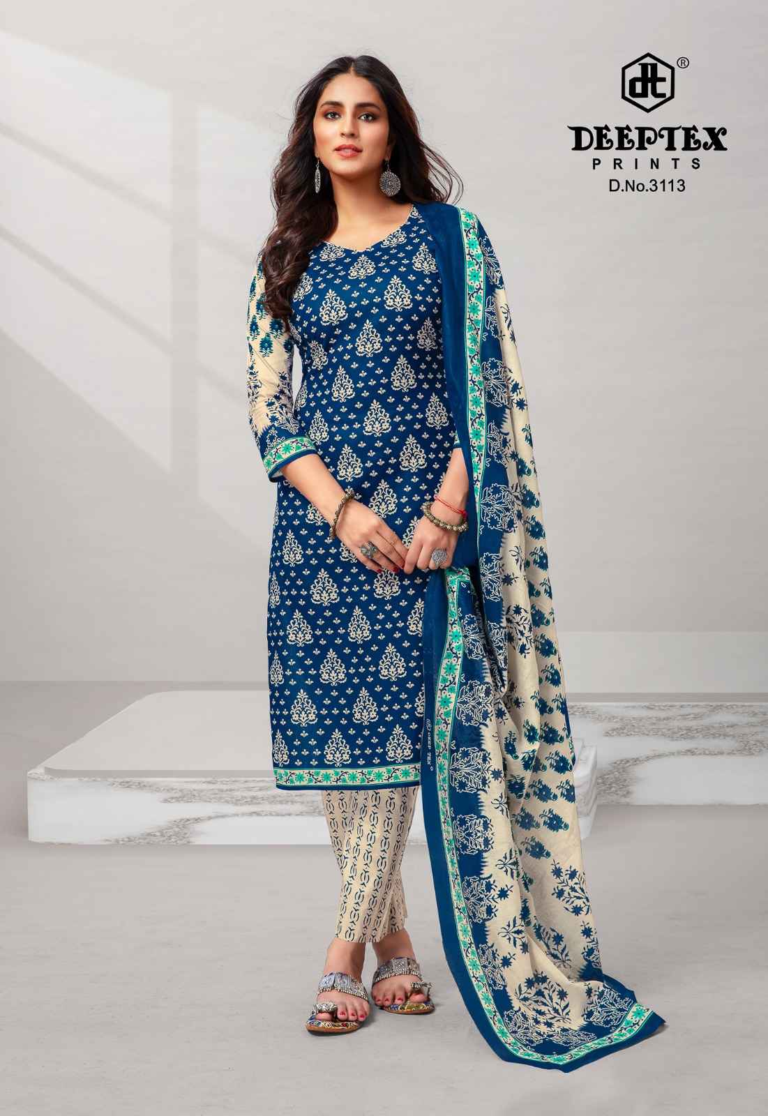 Deeptex Miss India Vol 80 Cotton Dress Material Wholesaler In Jetpur