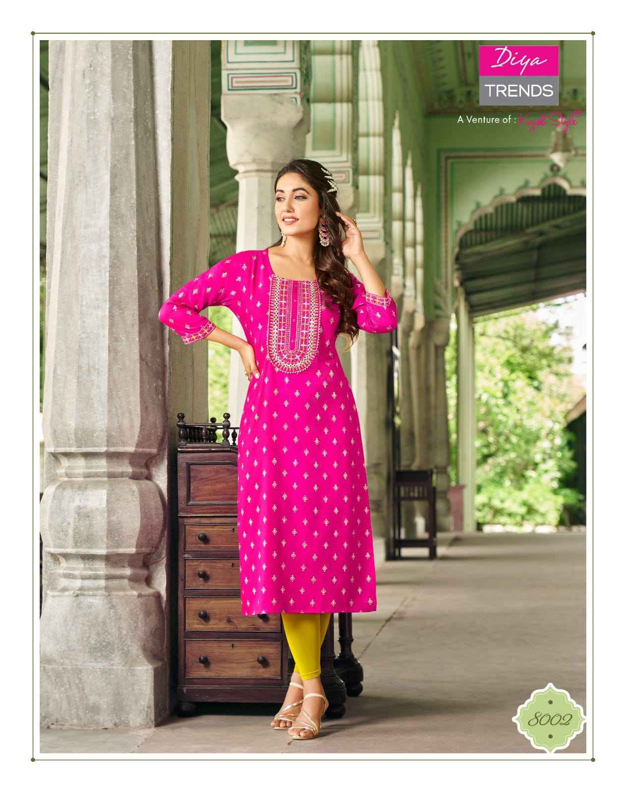 Diya Trends Victoria Vol 8 Rayon Kurti 10 pcs Catalogue