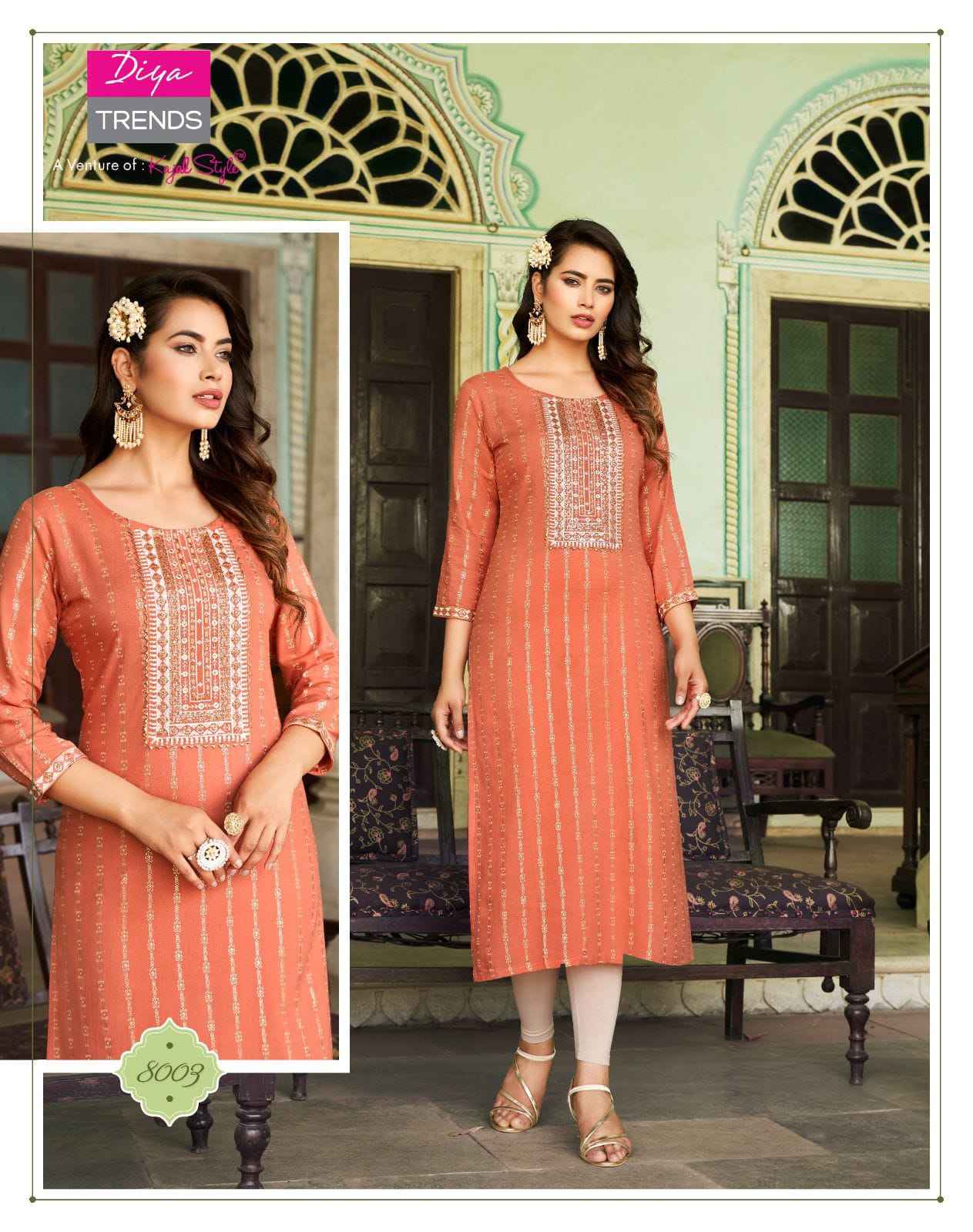 Diya Trends Victoria Vol 8 Rayon Kurti 10 pcs Catalogue
