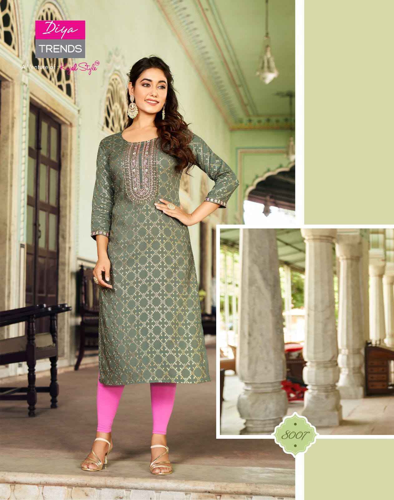Diya Trends Victoria Vol 8 Rayon Kurti 10 pcs Catalogue