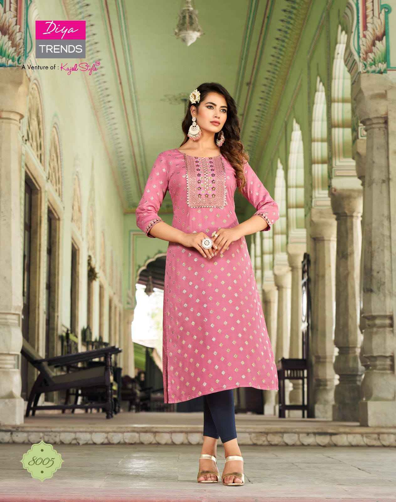 Diya Trends Victoria Vol 8 Rayon Kurti 10 pcs Catalogue