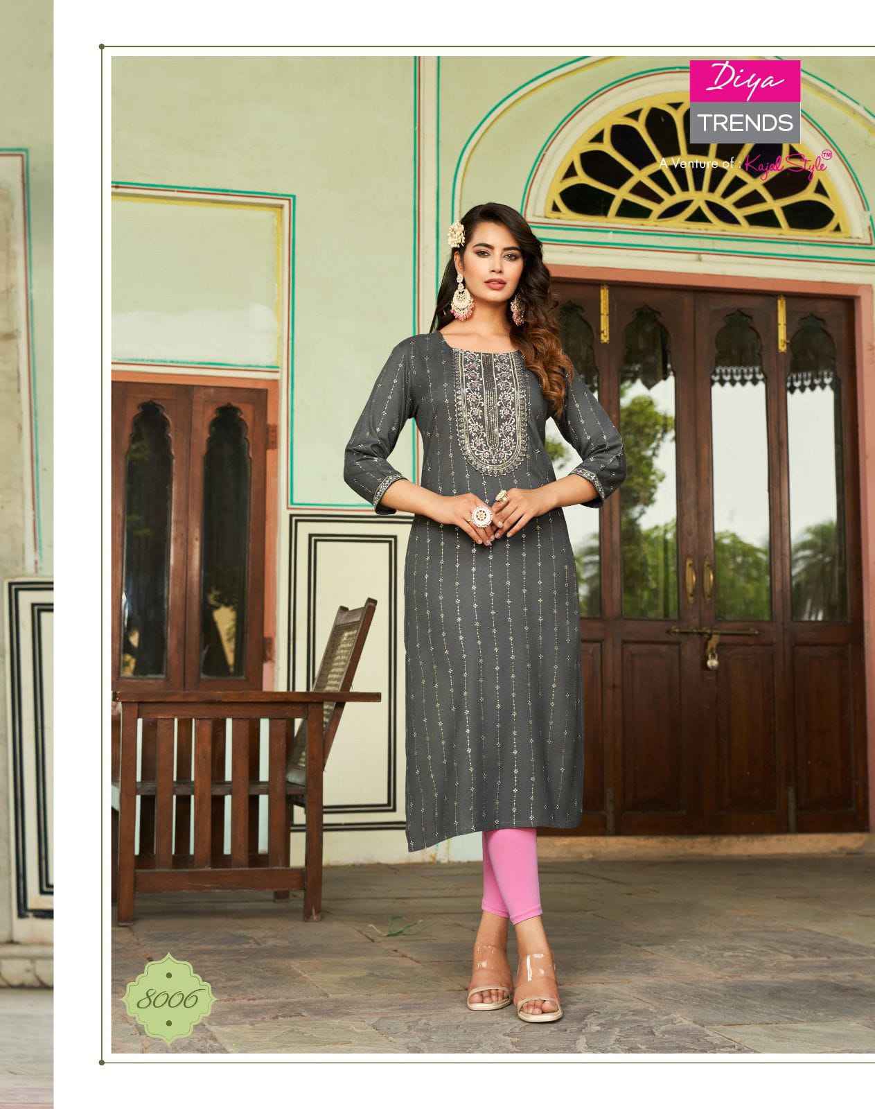 Diya Trends Victoria Vol 8 Rayon Kurti 10 pcs Catalogue