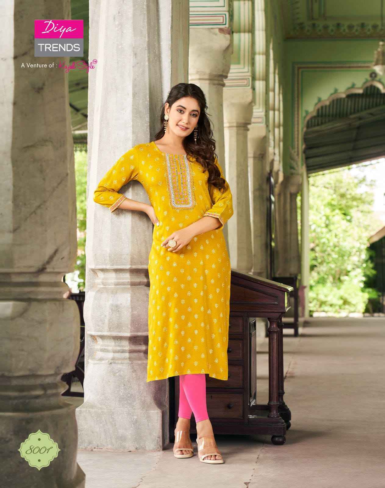 Diya Trends Victoria Vol 8 Rayon Kurti 10 pcs Catalogue