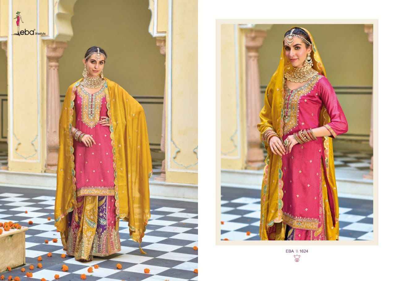 Eba Lifestyle Safroon Vol 3 Readymade Silk Dress 2 pcs Catalogue