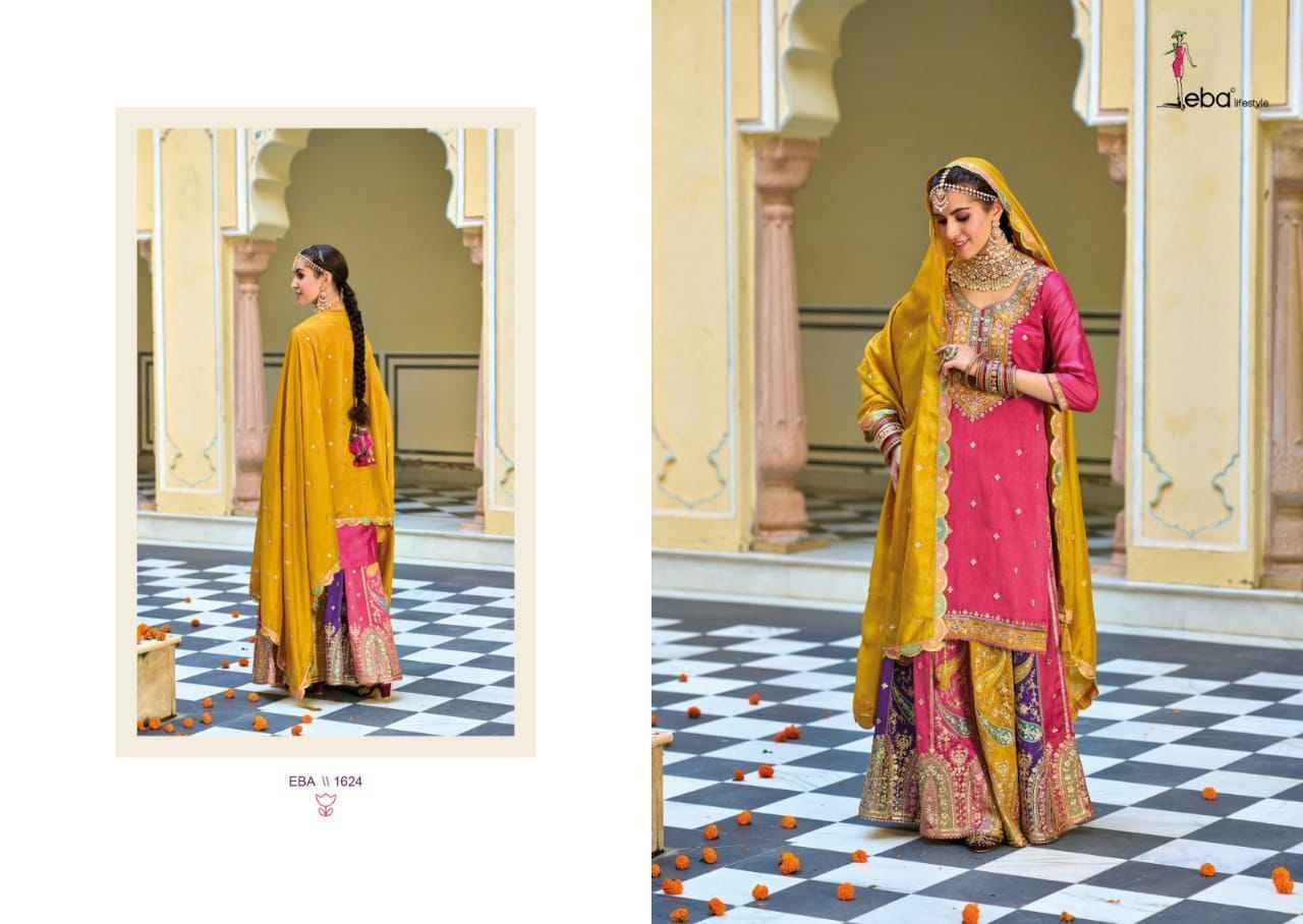 Eba Lifestyle Safroon Vol 3 Readymade Silk Dress 2 pcs Catalogue