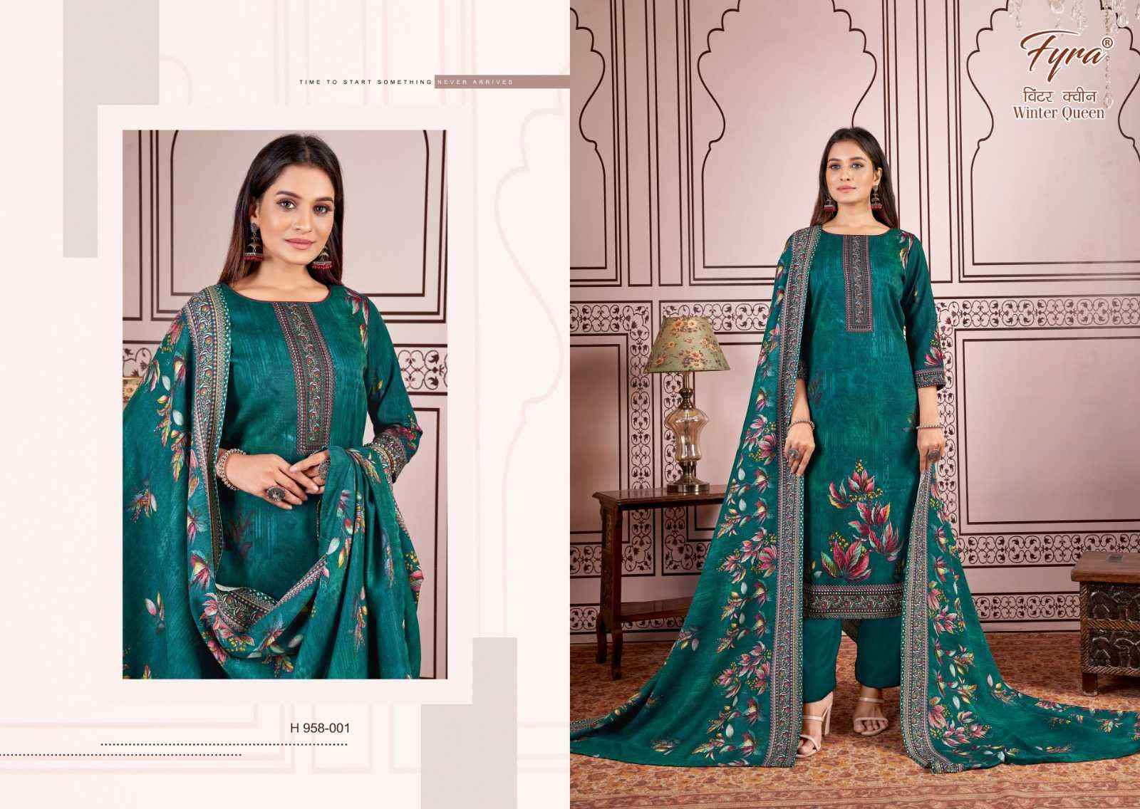 Fyra Winter Queen Pashmina Dress Material 8 pcs Catalogue