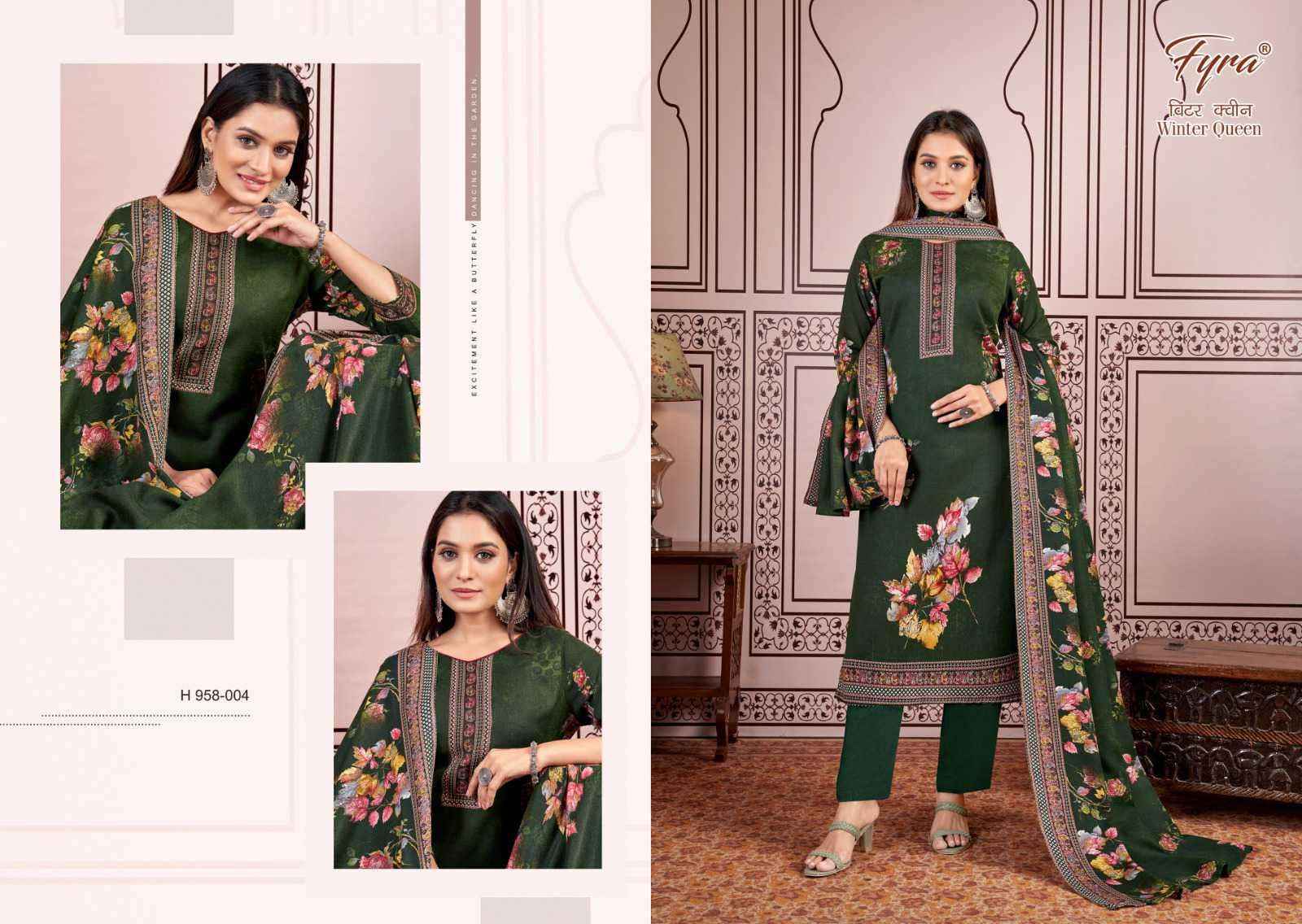 Fyra Winter Queen Pashmina Dress Material 8 pcs Catalogue