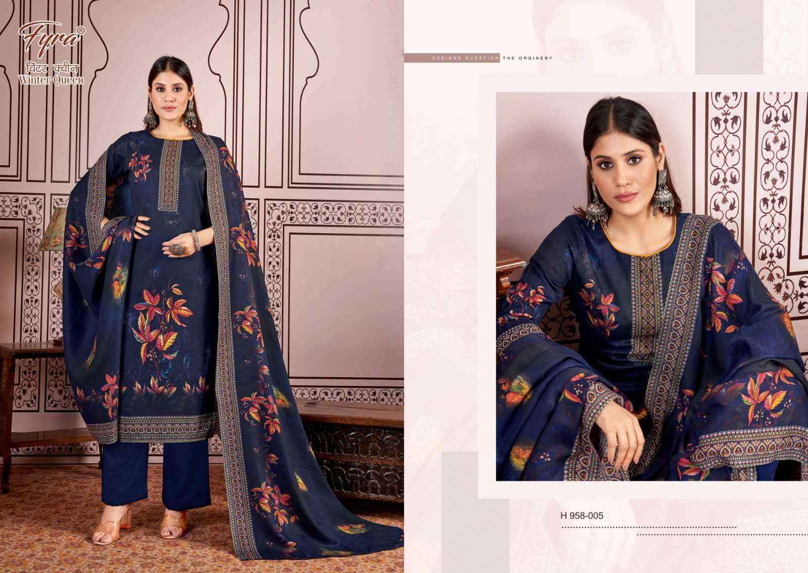 Fyra Winter Queen Pashmina Dress Material 8 pcs Catalogue