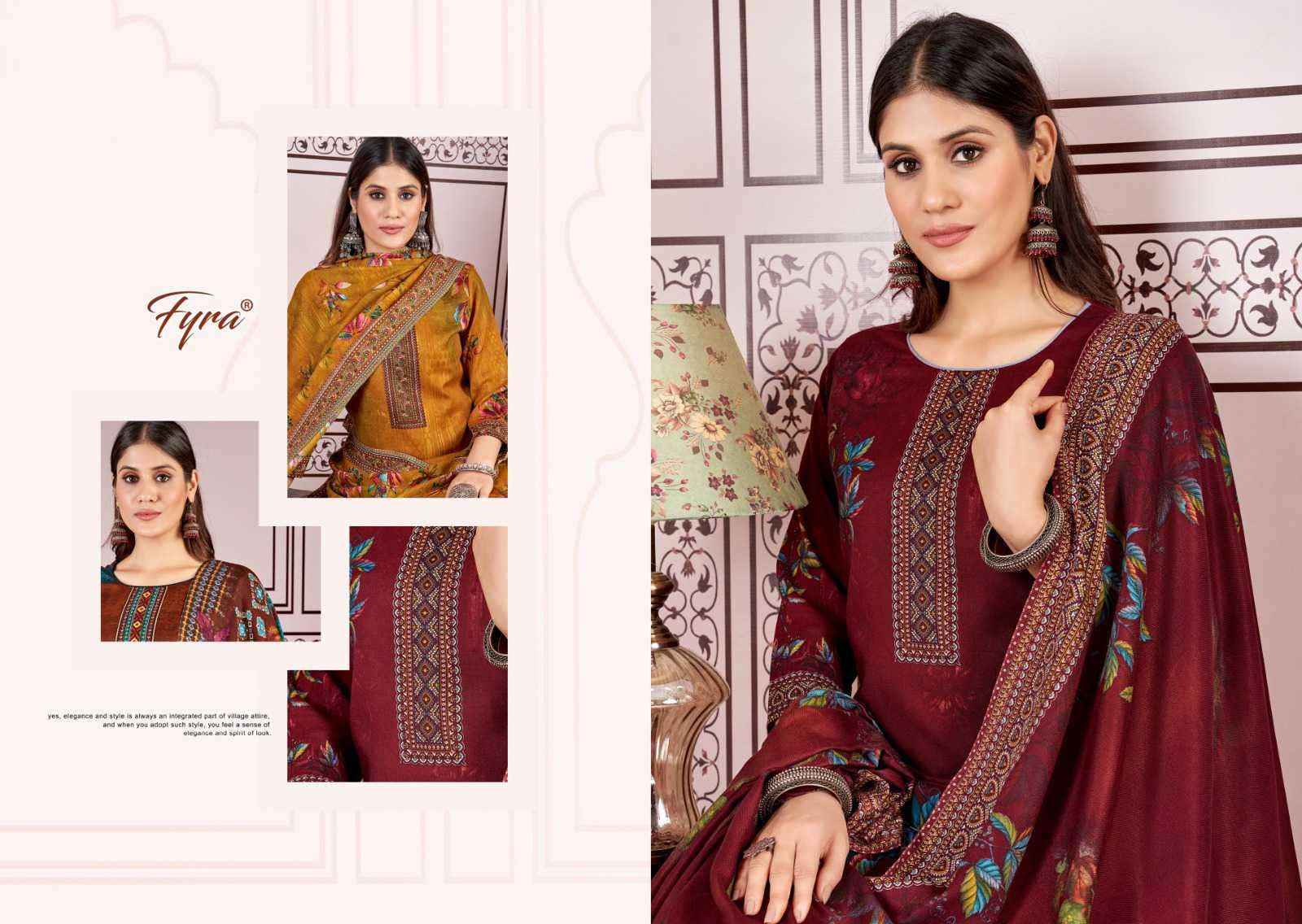 Fyra Winter Queen Pashmina Dress Material 8 pcs Catalogue