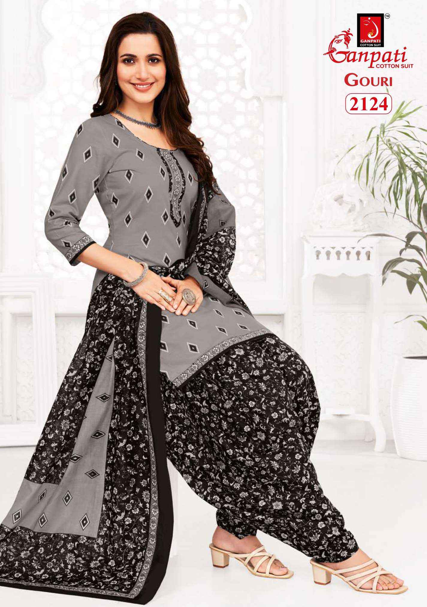 Ganpati Gouri Vol 7 Cotton Dress Material 15 pcs Catalogue