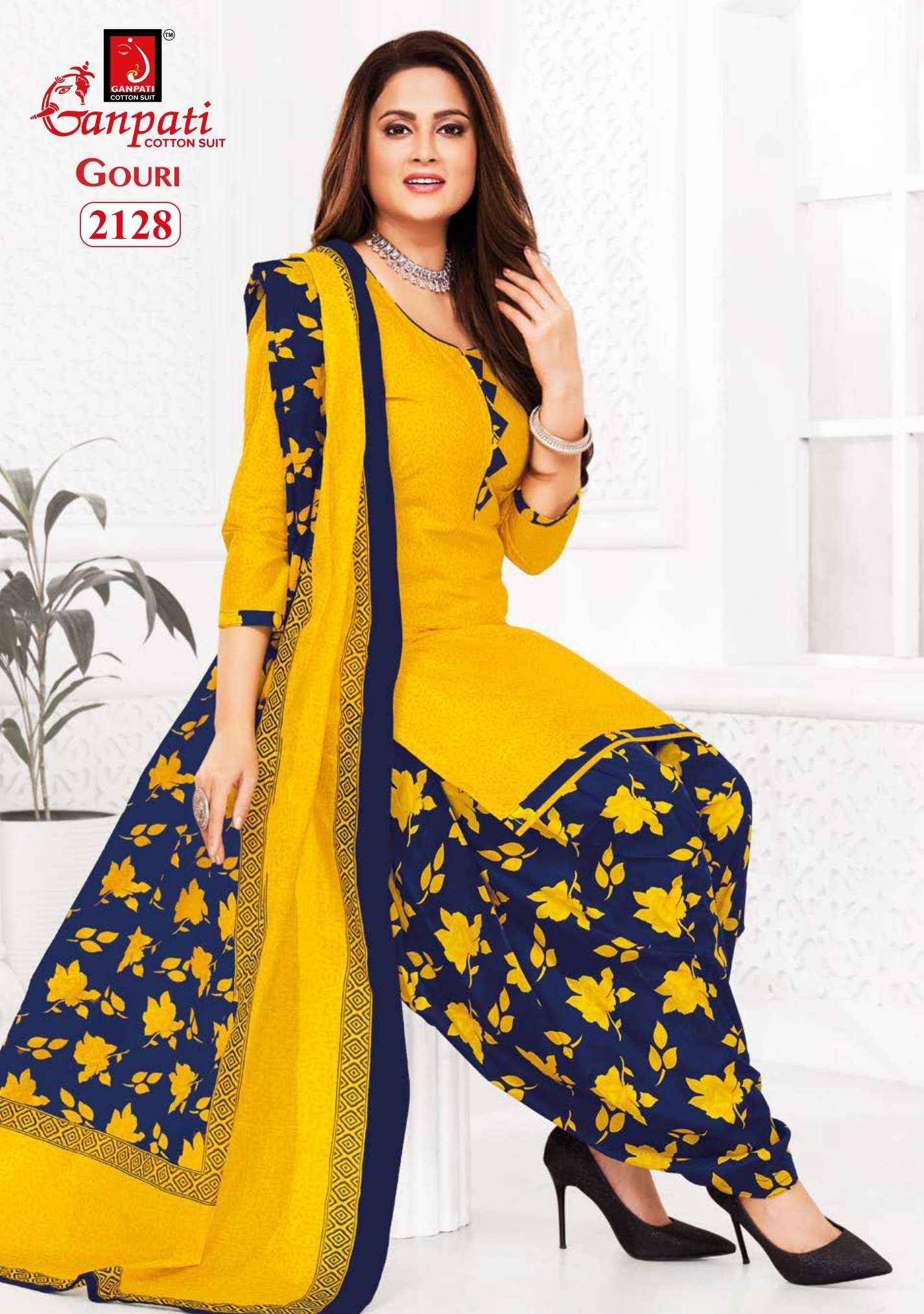 Ganpati Gouri Vol 7 Cotton Dress Material 15 pcs Catalogue