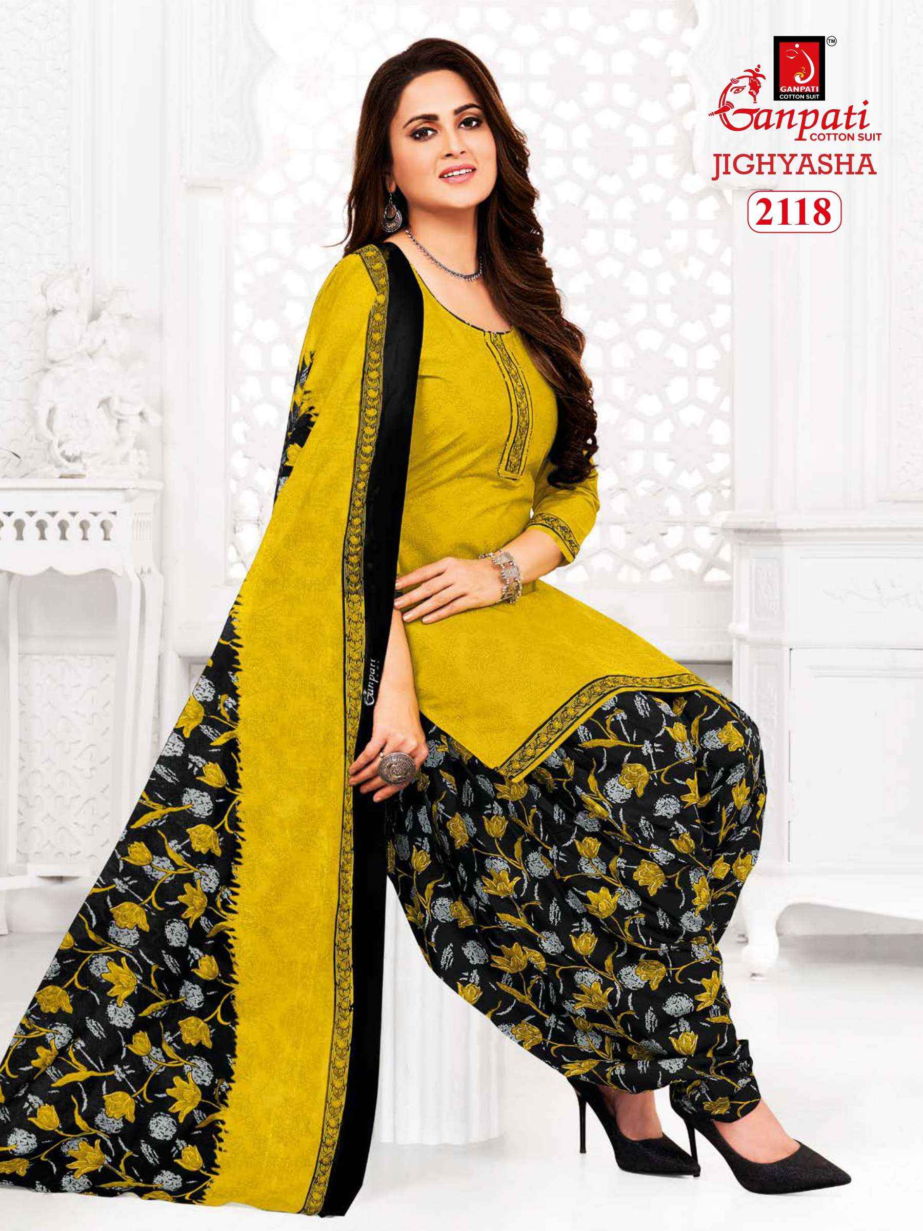 Ganpati Jighyasha Vol 21 Cotton Dress Material Wholesale Suits Online