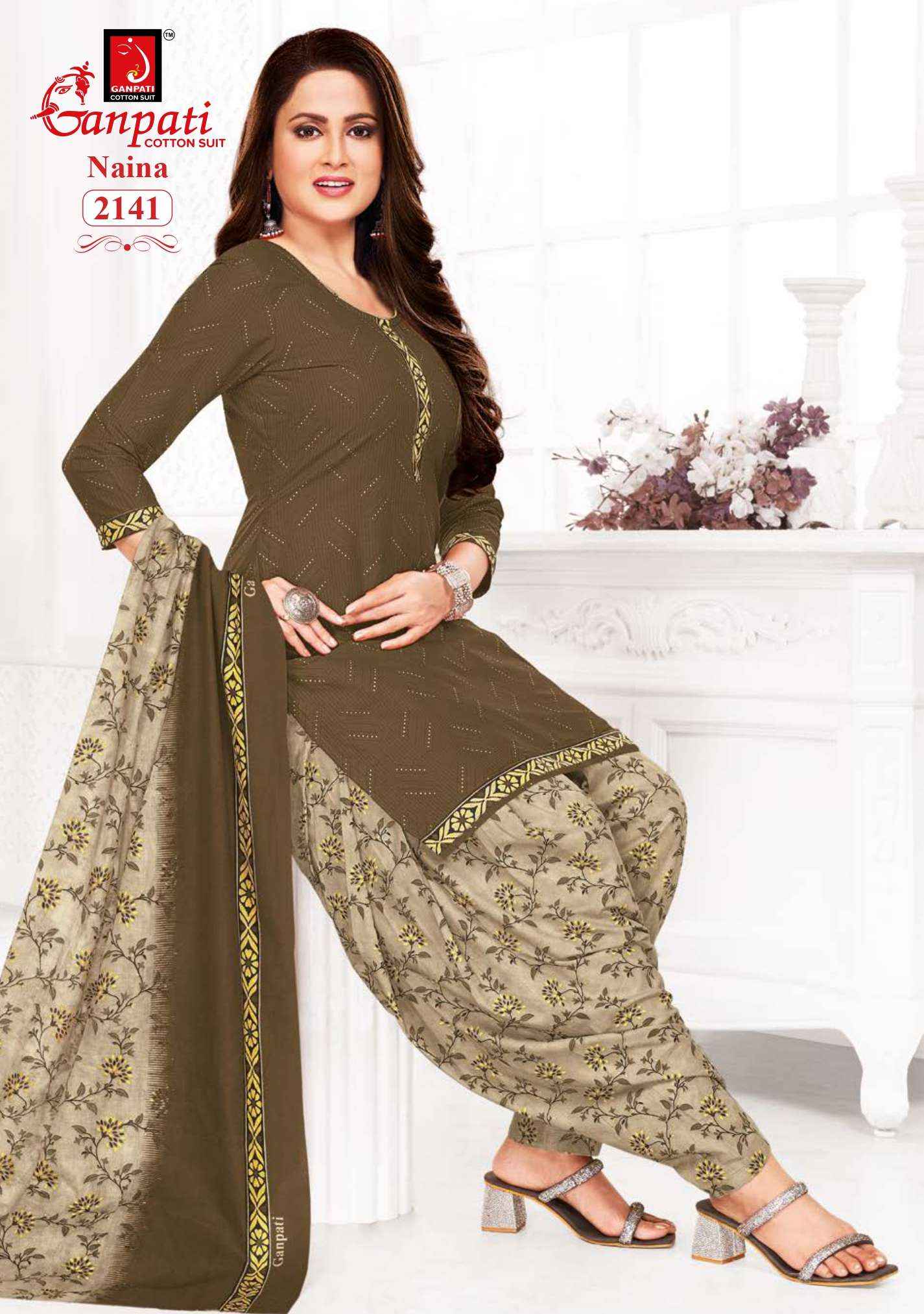 Ganpati Naina Vol 7 Cotton Dress Material Best Wholesale Suits Online