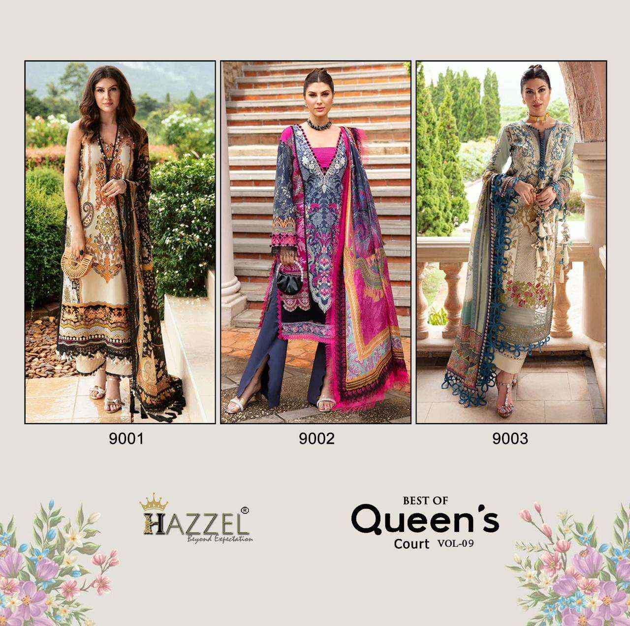 Hazzel Best Of Queens Court Vol 9 Cotton Dress Material Online Wholesale  Website