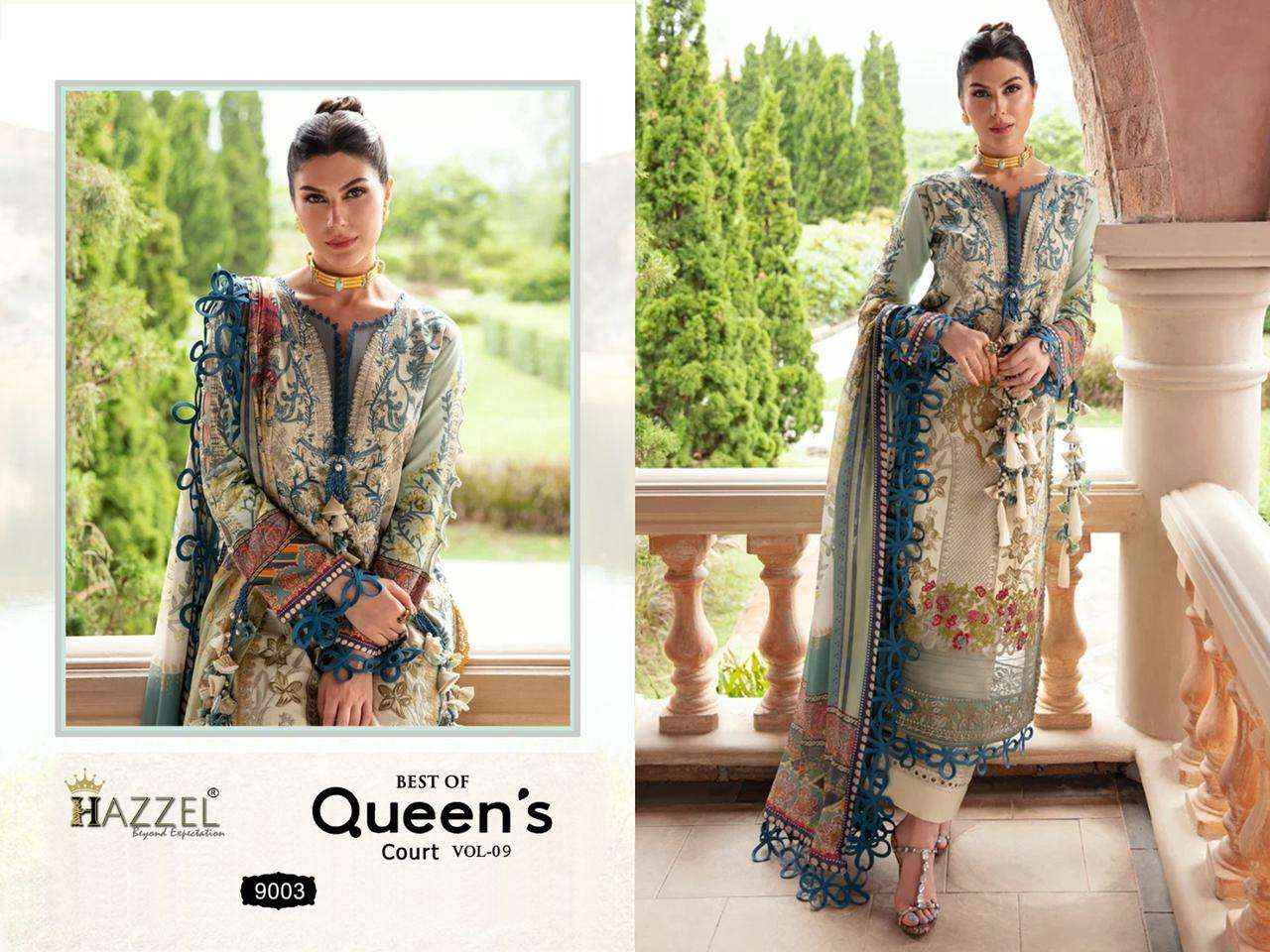 Hazzel Best Of Queens Court Vol 9 Cotton Dress Material Online