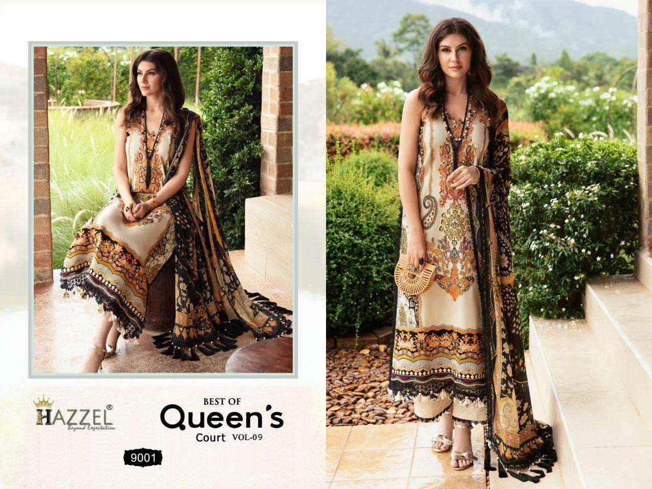 Hazzel Best Of Queens Court Vol 9 Cotton Dress Material Online Wholesale  Website