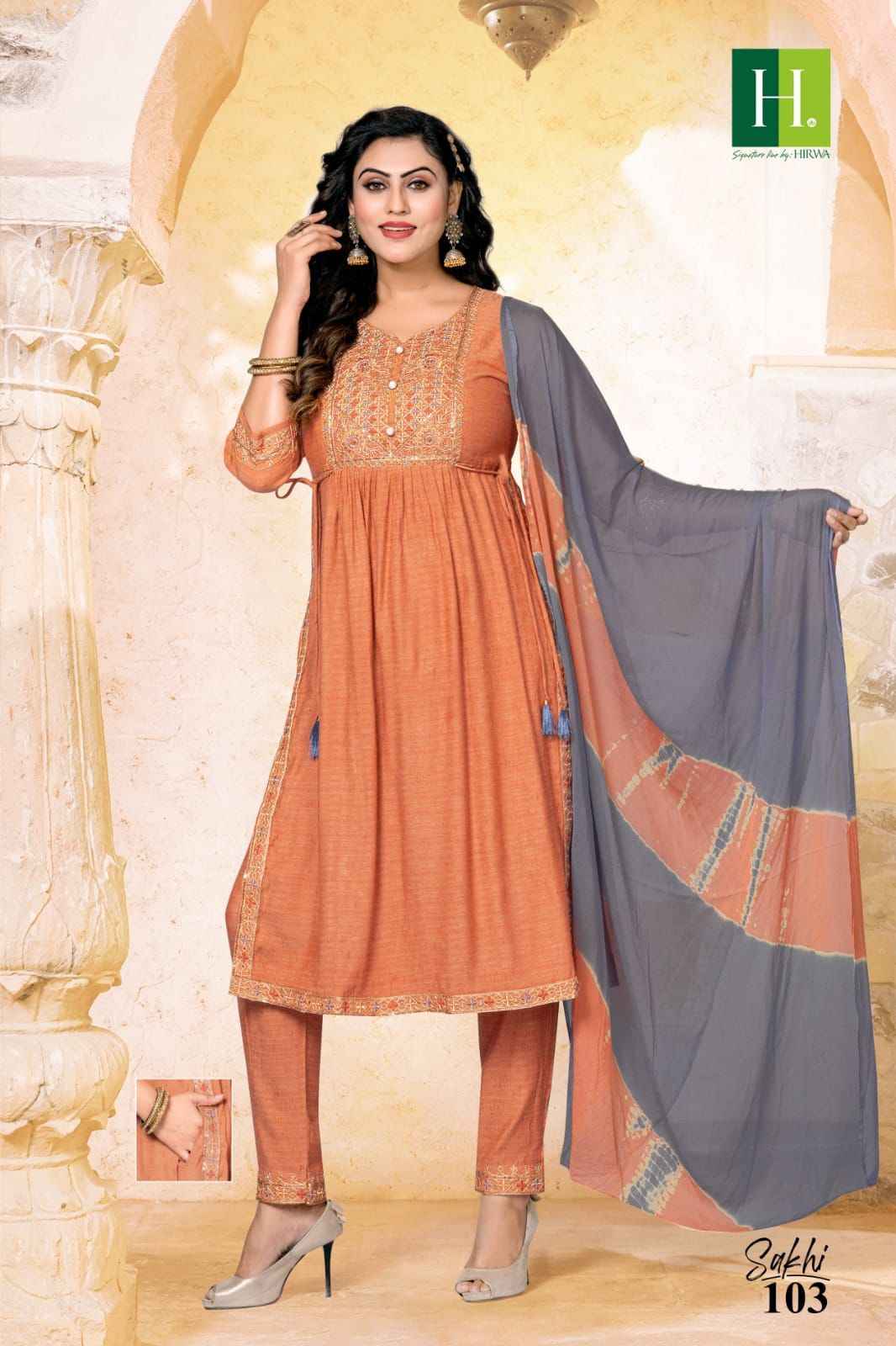 Hirwa Sakhi Rayon Slub Kurti Combo Wholesale Kurtis Trader Online