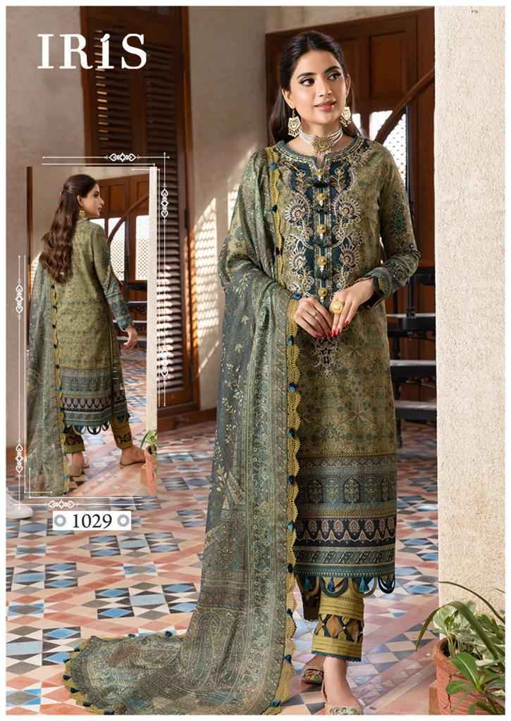 Iris Aasanah Vol 3 Cotton Dress Material 10 pcs Catalogue