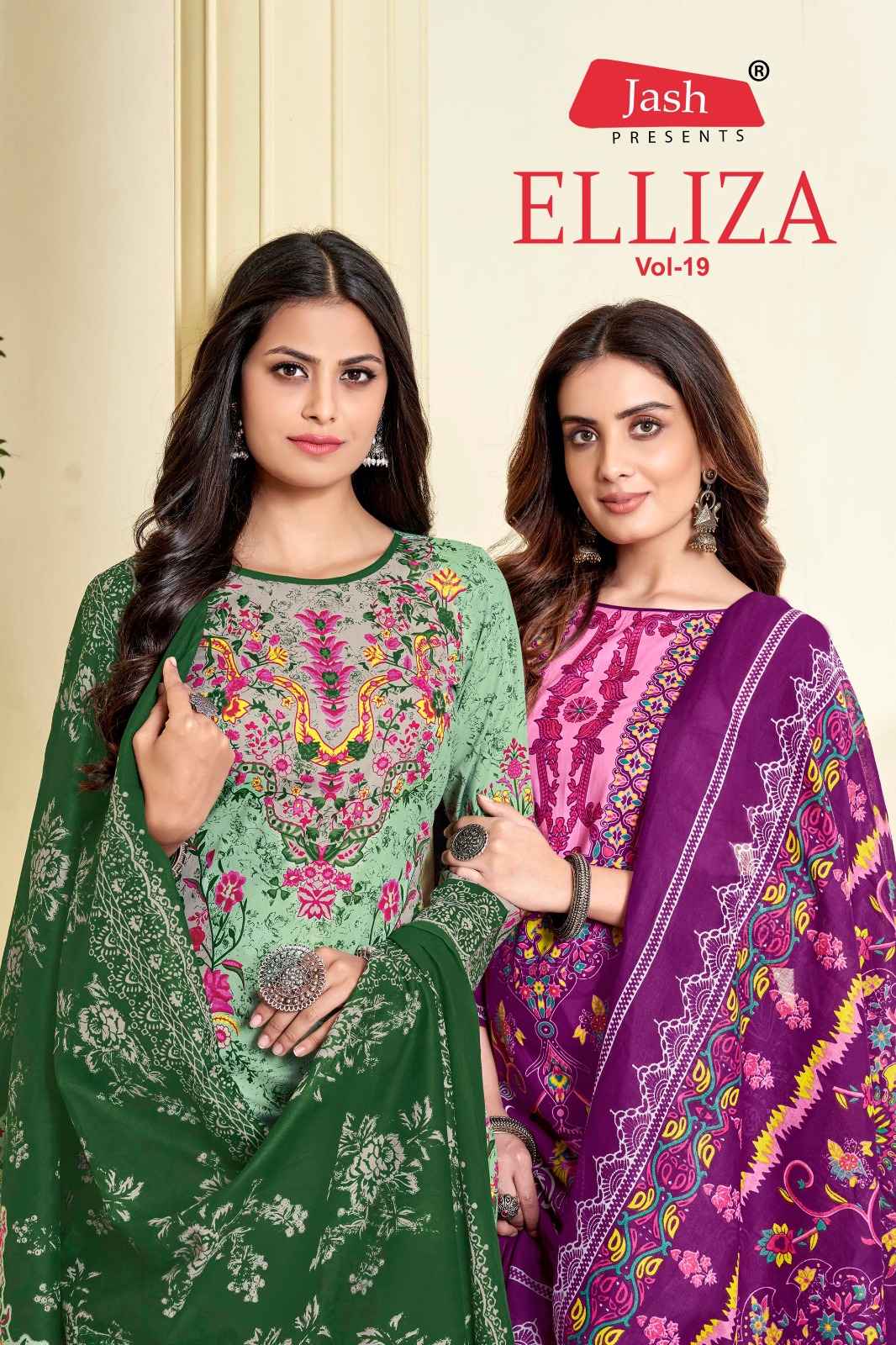 Jash Elliza 19 Cotton Dress Material 10 pcs Catalogue