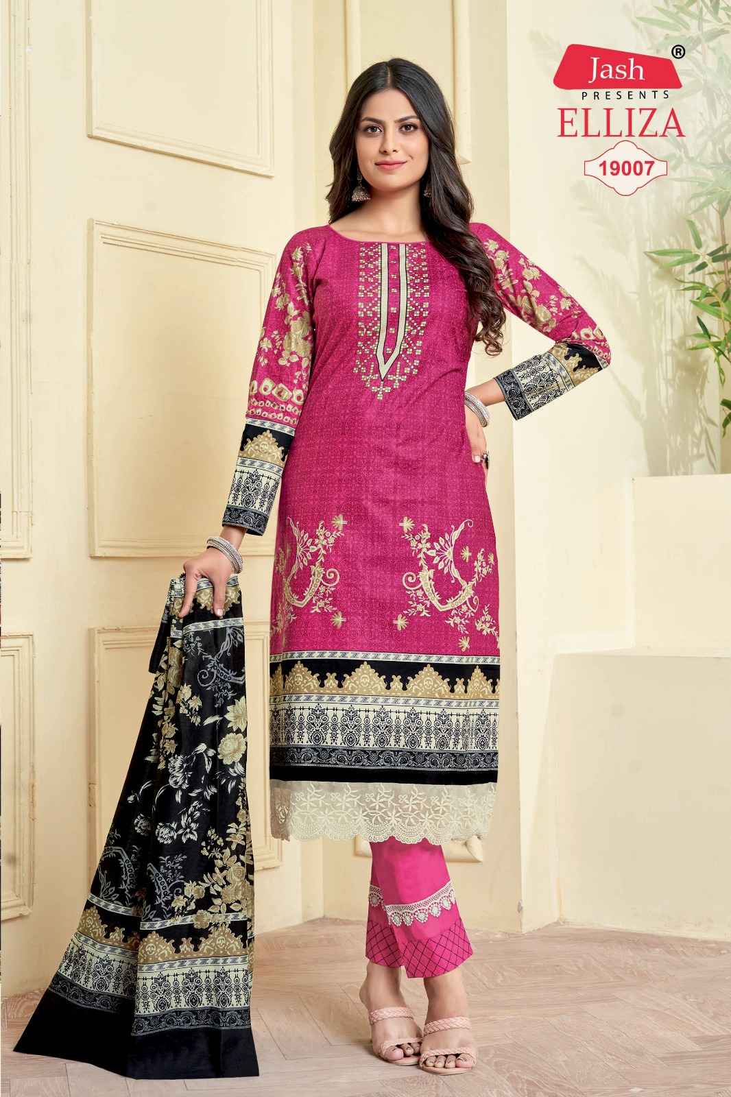 Jash Elliza 19 Cotton Dress Material 10 pcs Catalogue