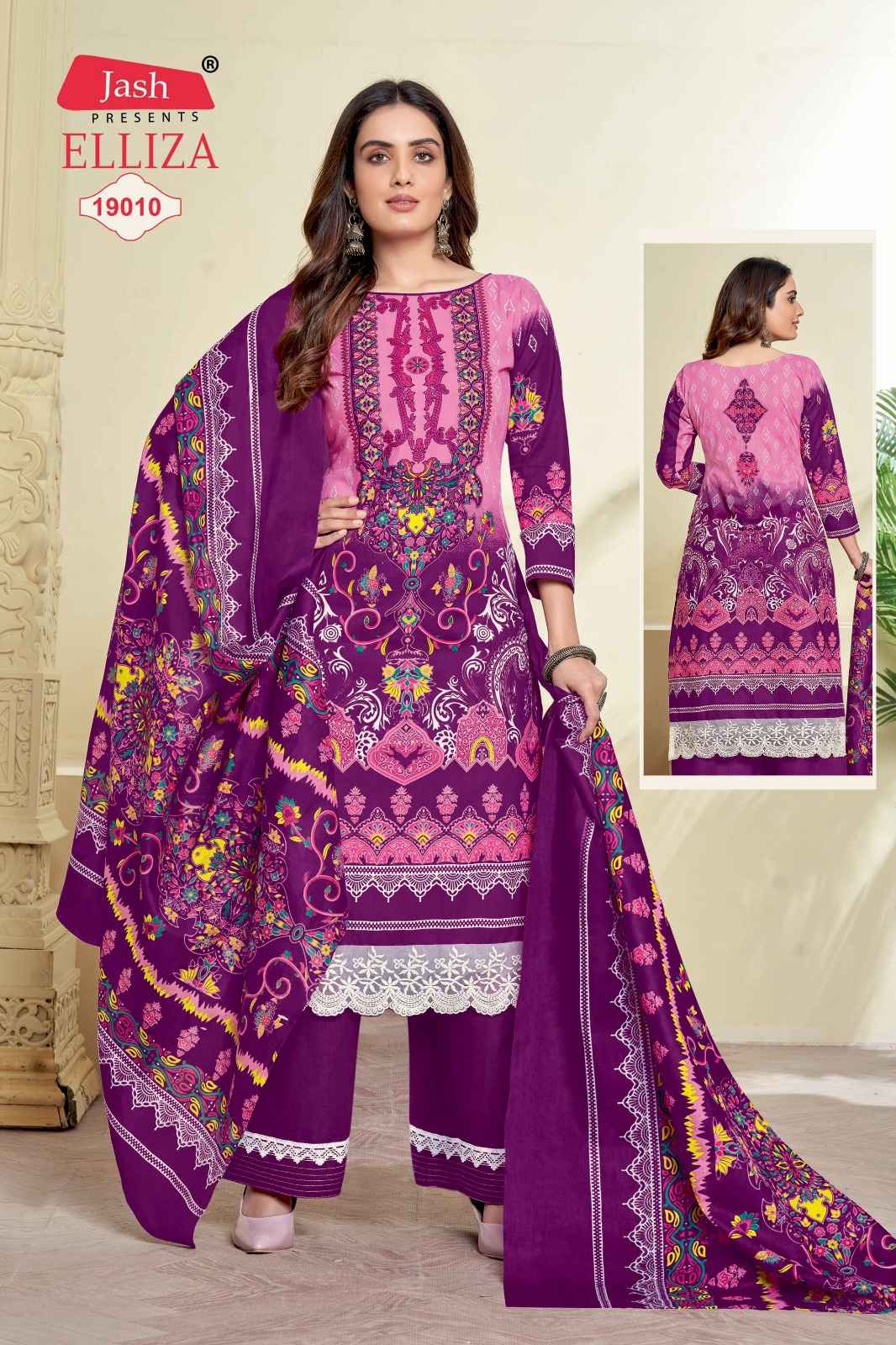 Jash Elliza 19 Cotton Dress Material 10 pcs Catalogue