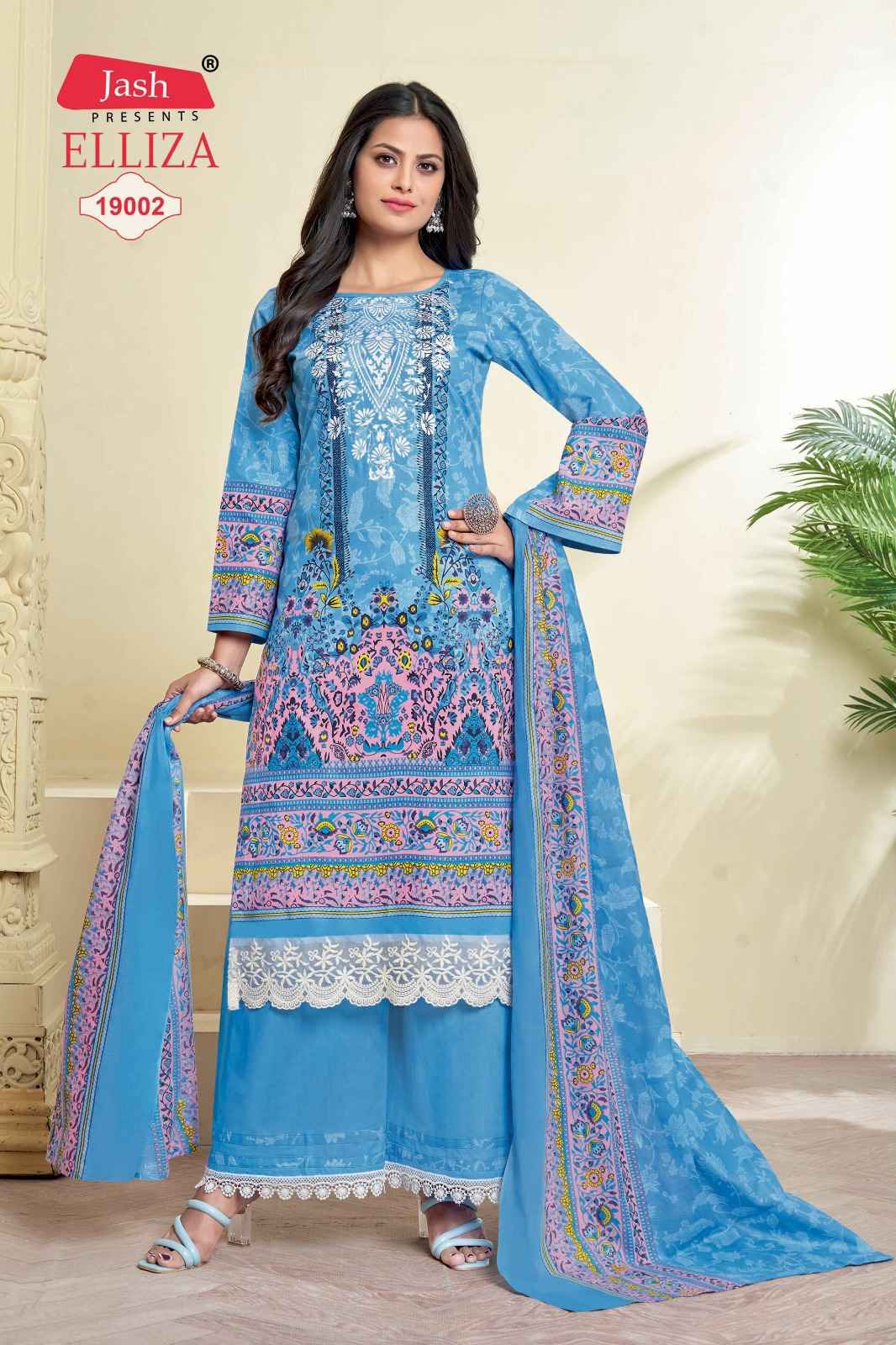 Jash Elliza 19 Cotton Dress Material 10 pcs Catalogue